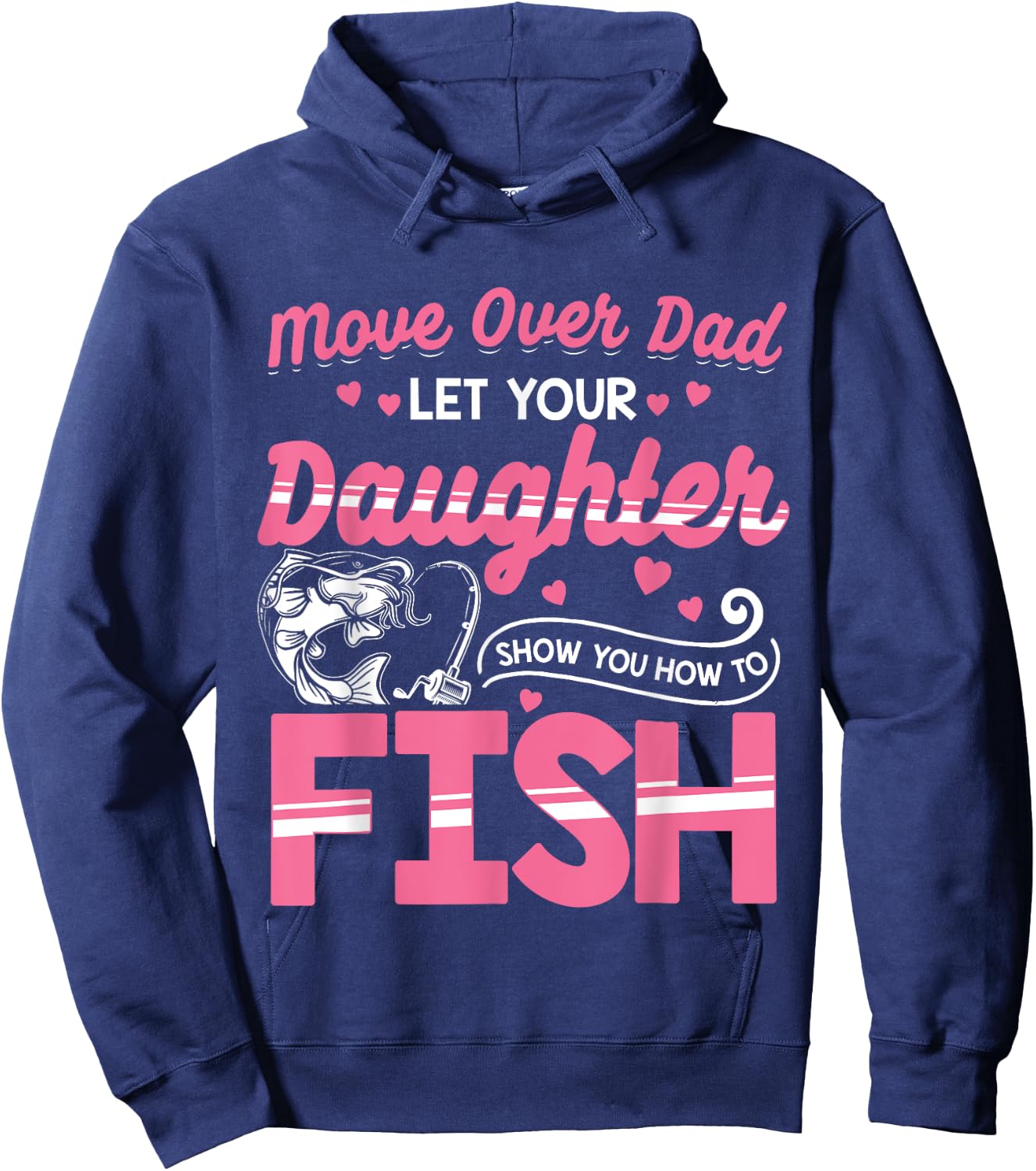 Daughter Fishing Shirt Dad Daughter Matching Fishing Hoodie - Hoodie | Navy