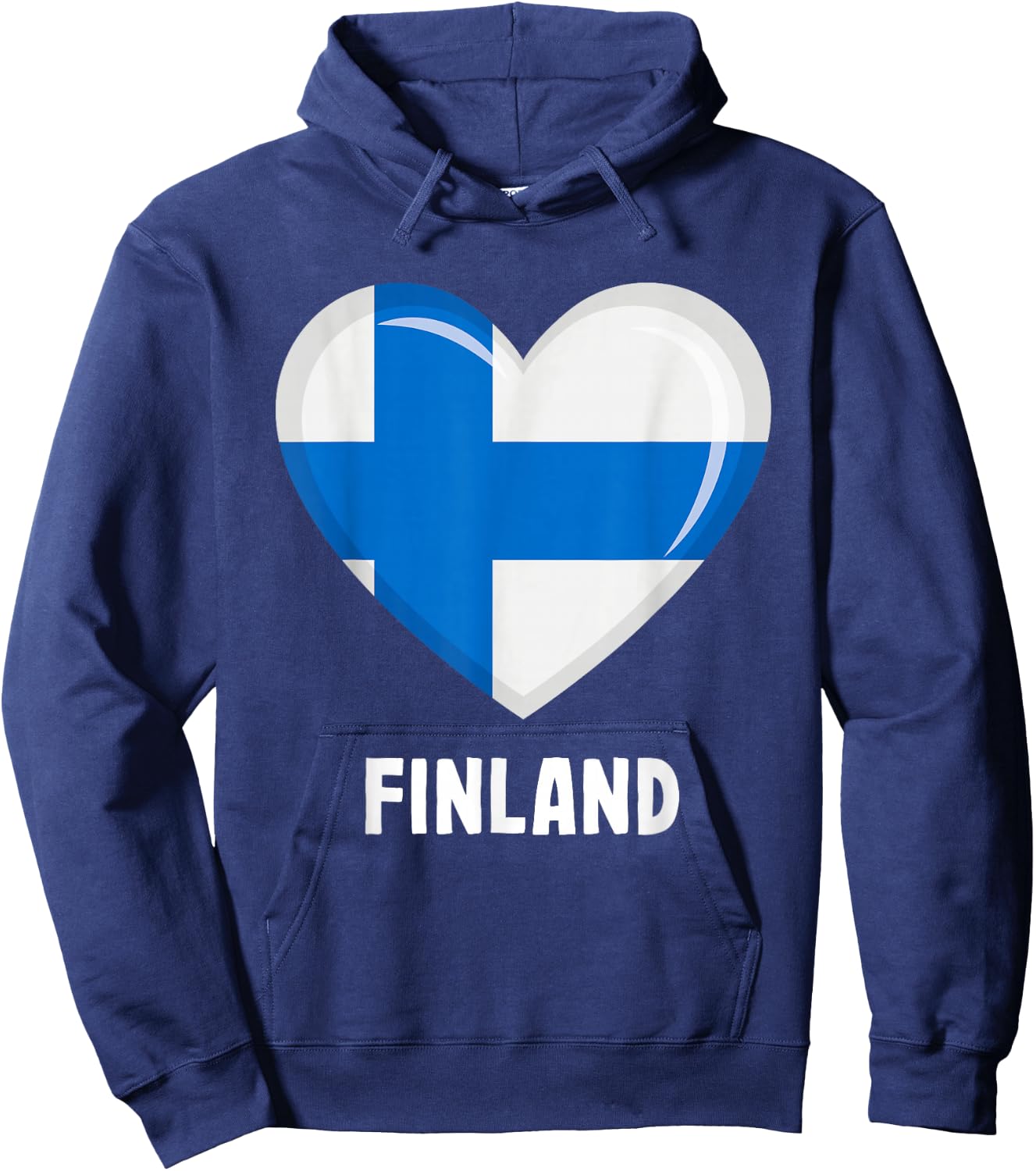 Finnish Finland Flag Hoodie - Hoodie | Navy