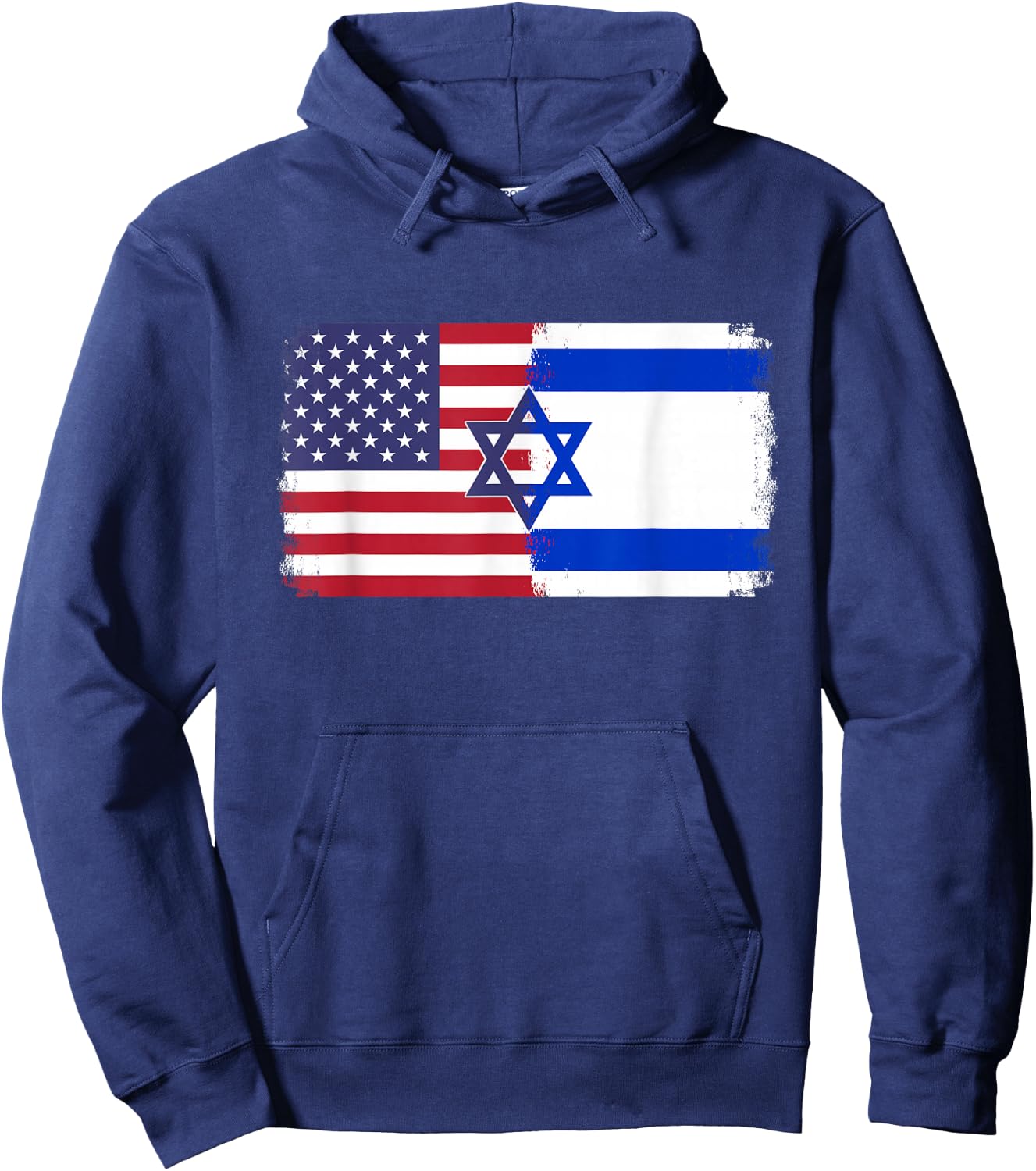 Israel USA flag Hoodie - Hoodie | Navy
