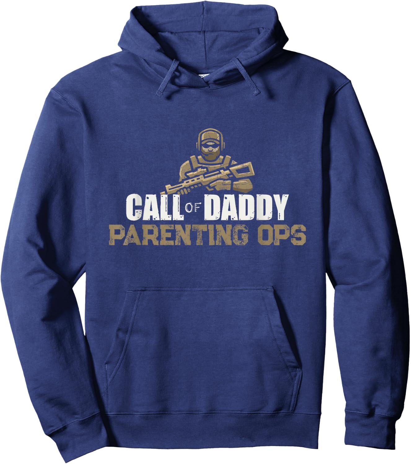 Call of Daddy Parenting Ops Gamer Dad's Funny Fathers Day Hoodie - Hoodie | Navy