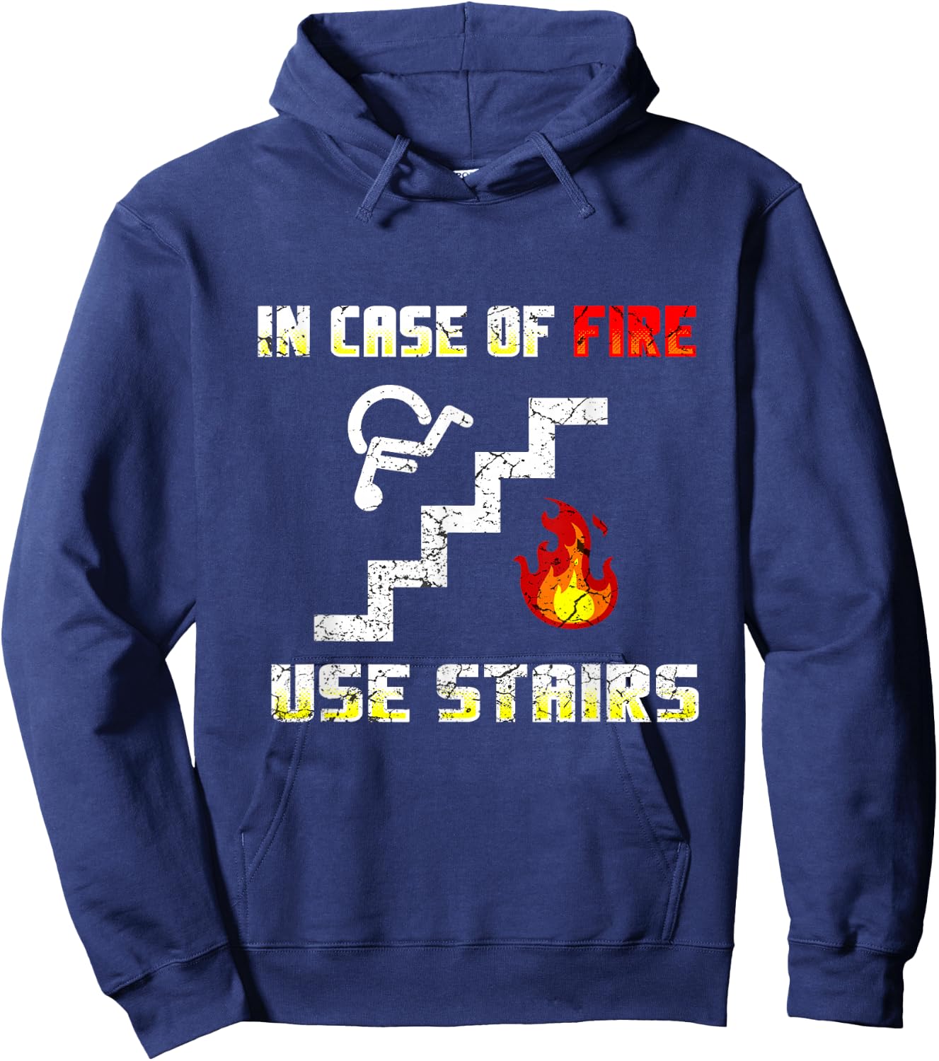 Wheelchair Humour Disability Handicap Hoodie - Hoodie | Navy