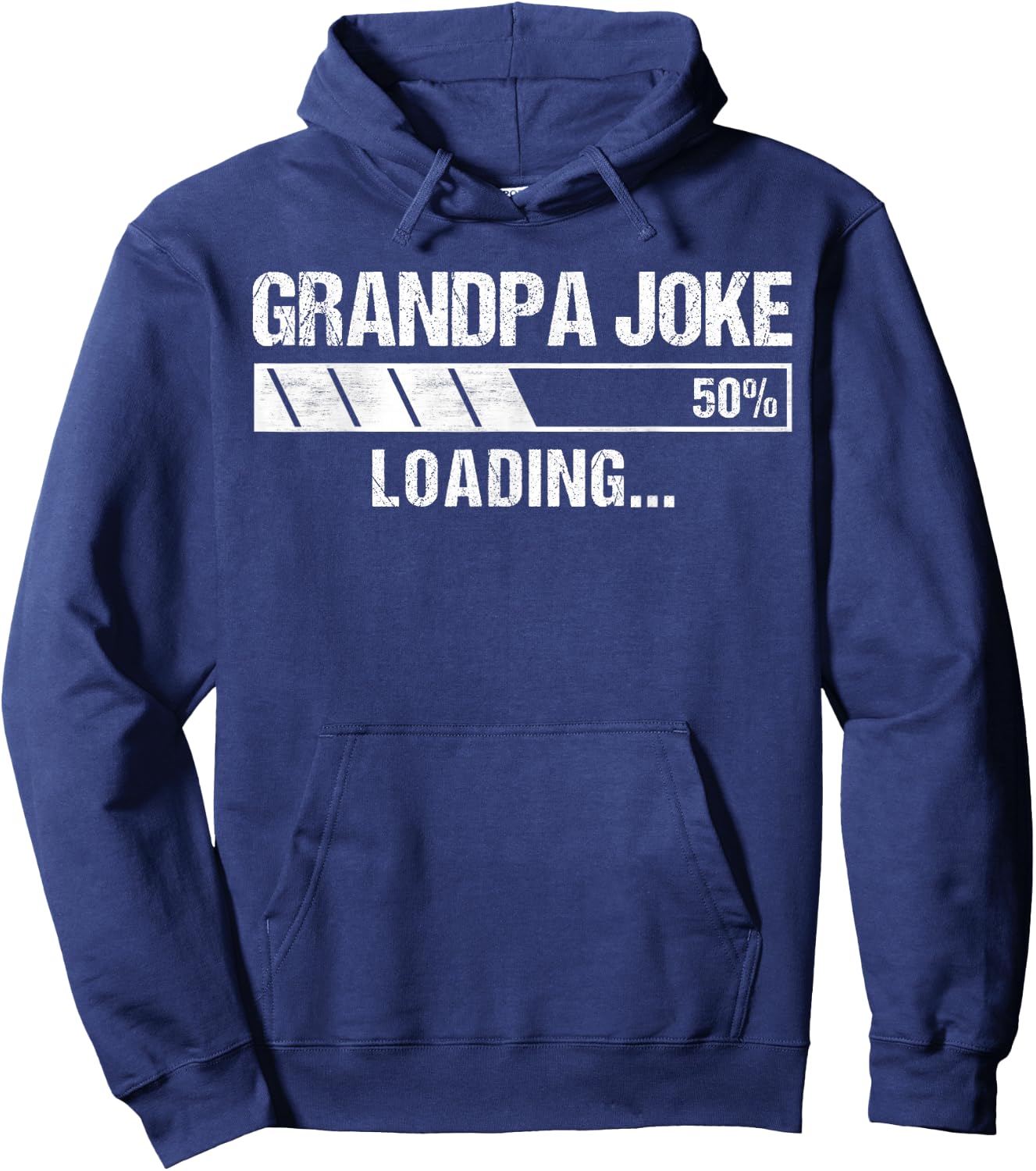 Grandpa Joke Vintage Design Funny Grandpa Joke Loading Hoodie - Hoodie | Navy
