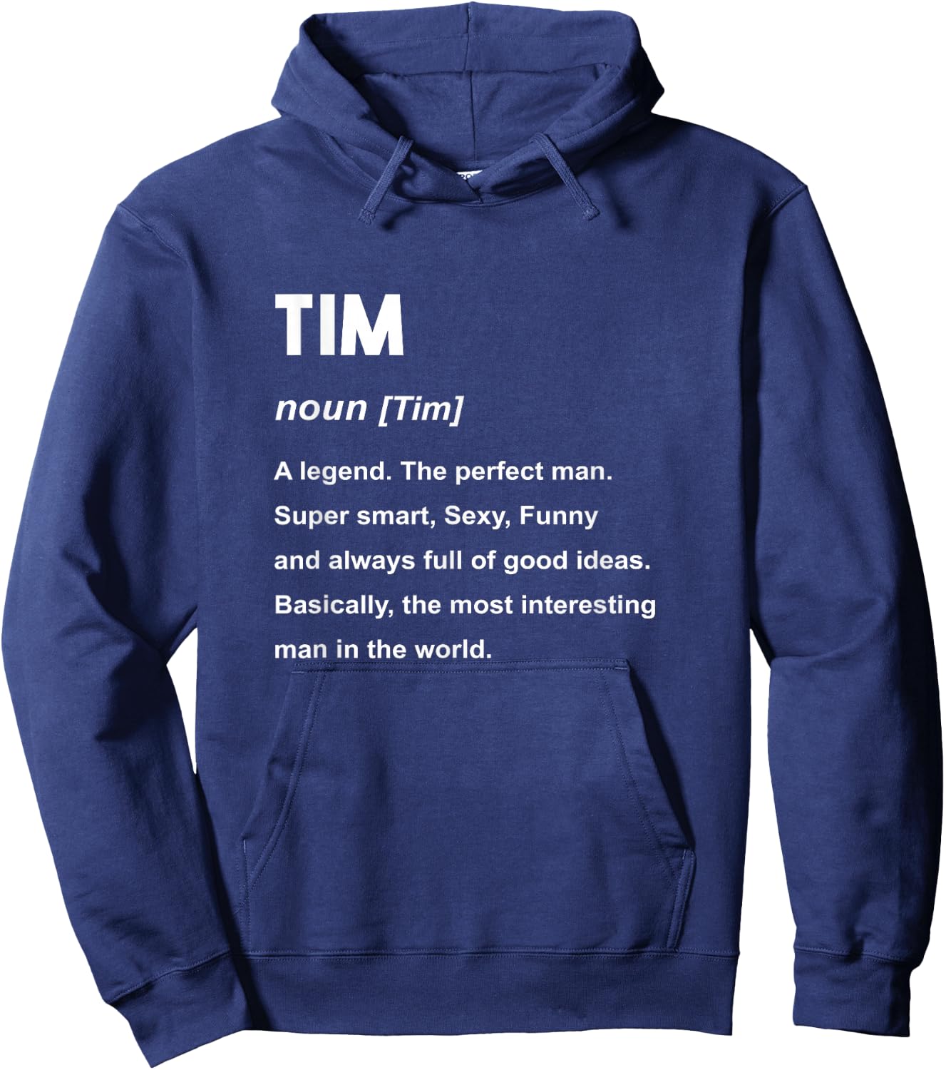 Tim Name Shirt | Tim Hoodie - Hoodie | Navy