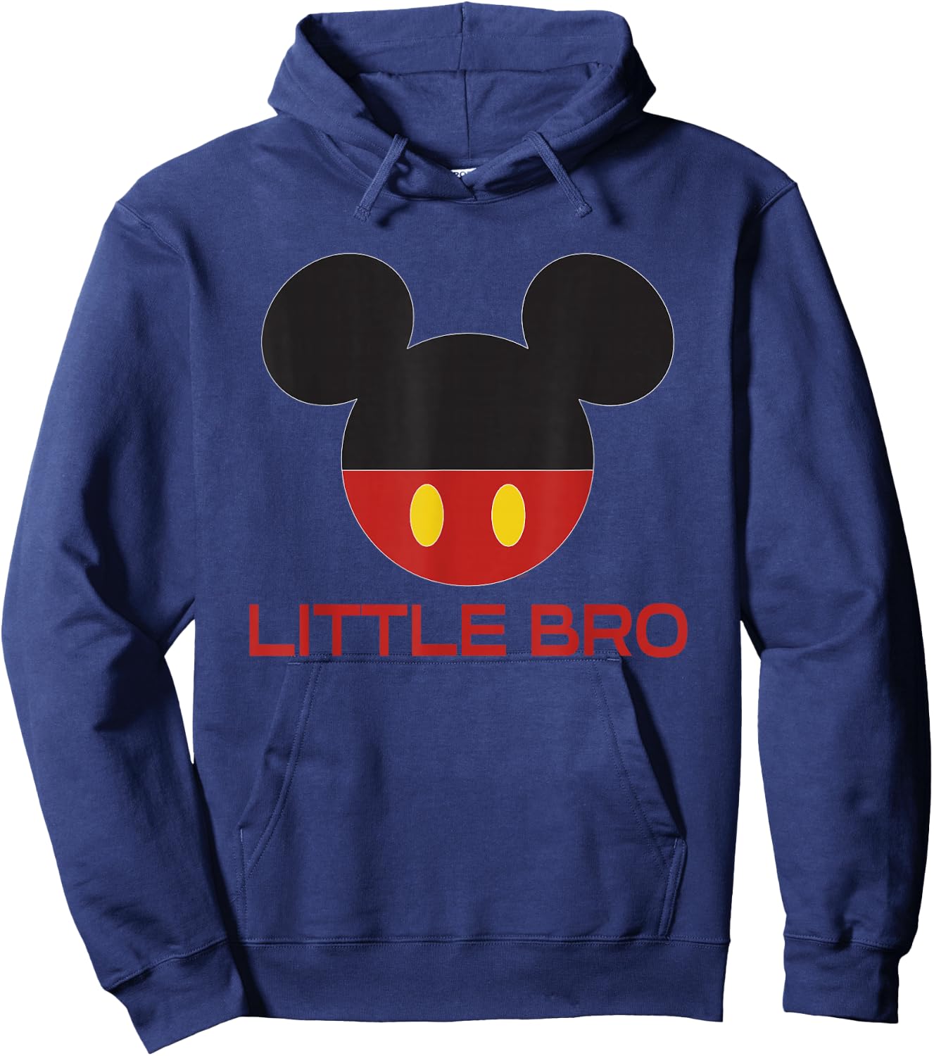 Disney Mickey Mouse Red Shorts Icon Little Bro Family Hoodie - Hoodie | Navy