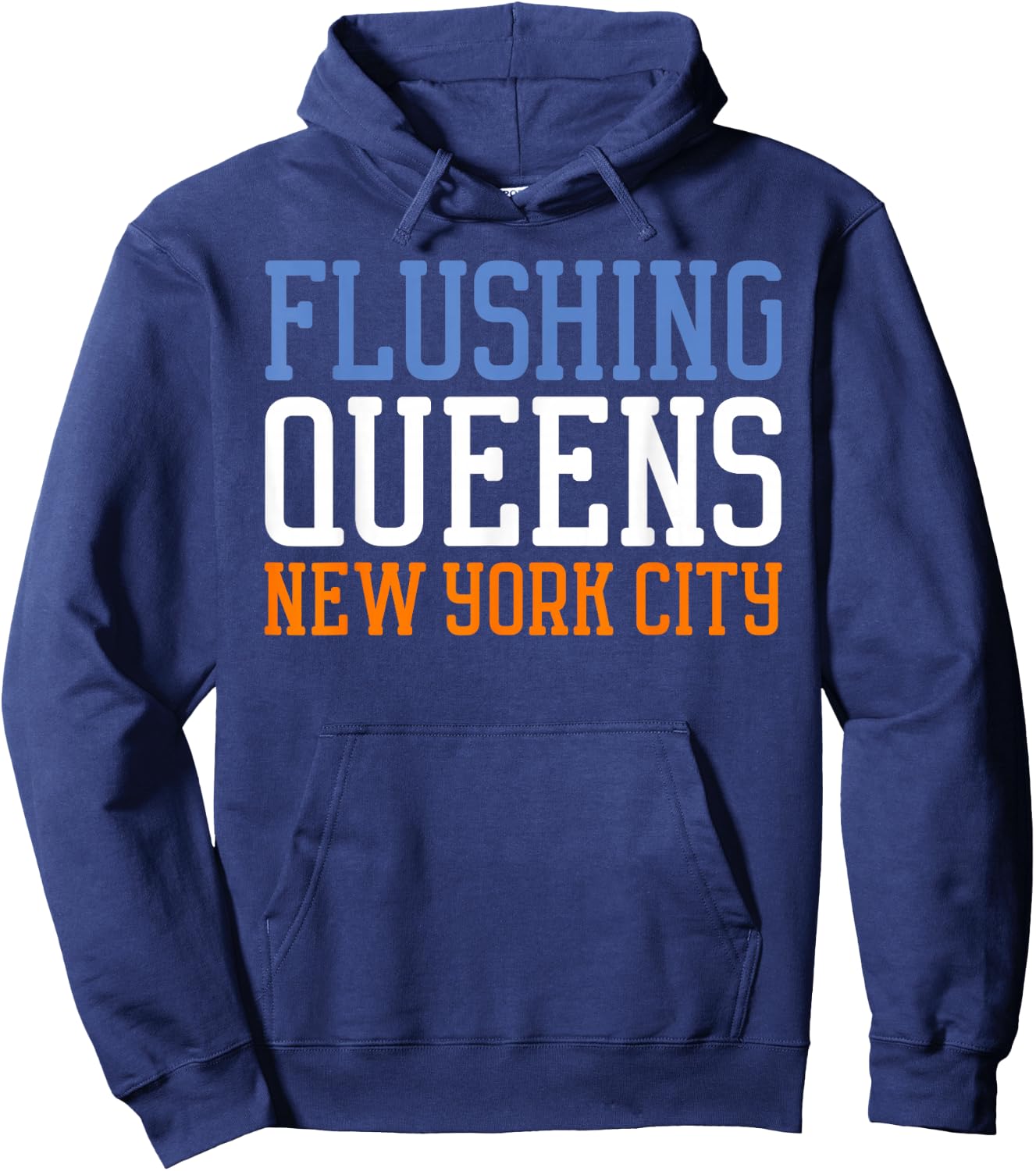Flushing Queens New York NY Hoodie - Hoodie | Navy