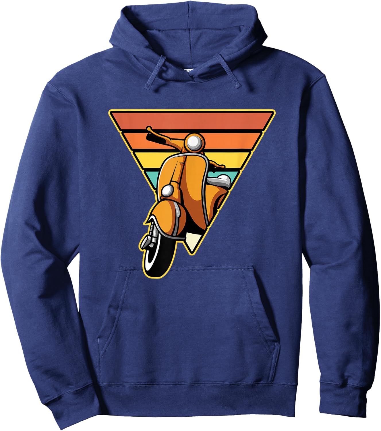 Retro Scooter Bike Motorbike Scoot - Vintage Moped Hoodie - Hoodie | Navy
