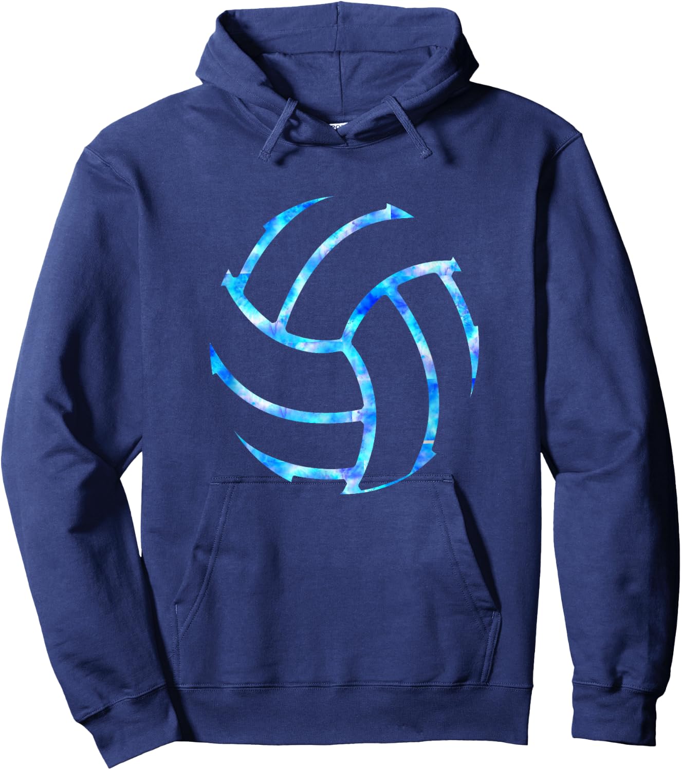 Volleyball Stuff Attire tie dye Gift a Teen Girl Player Hoodie - Hoodie | Navy