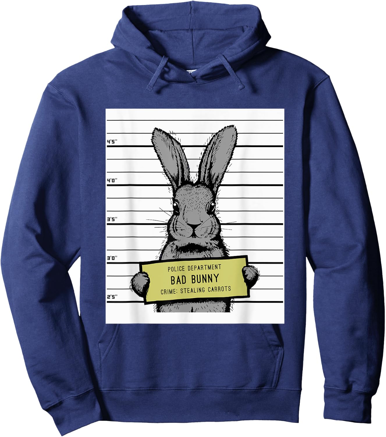 Cute Bunny Rabbit Easter Carrot Vintage For Boys and Girls Hoodie - Hoodie | Navy