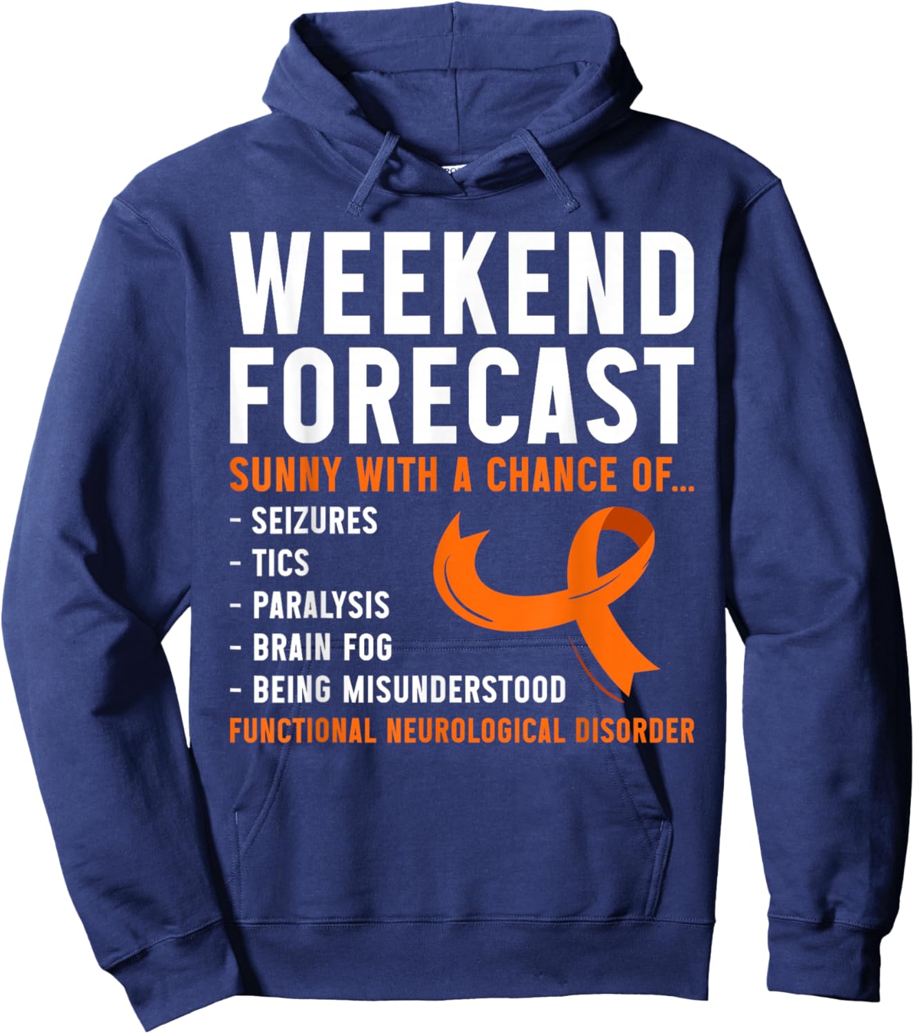 FND Awareness Functional Neurological Disorder Hoodie - Hoodie | Navy