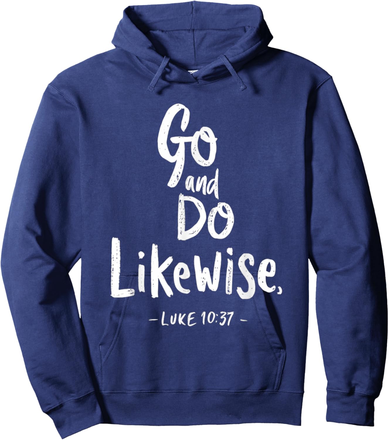 Go and Do Likewise Good Samaritan Jesus Parable Christian Hoodie - Hoodie | Navy
