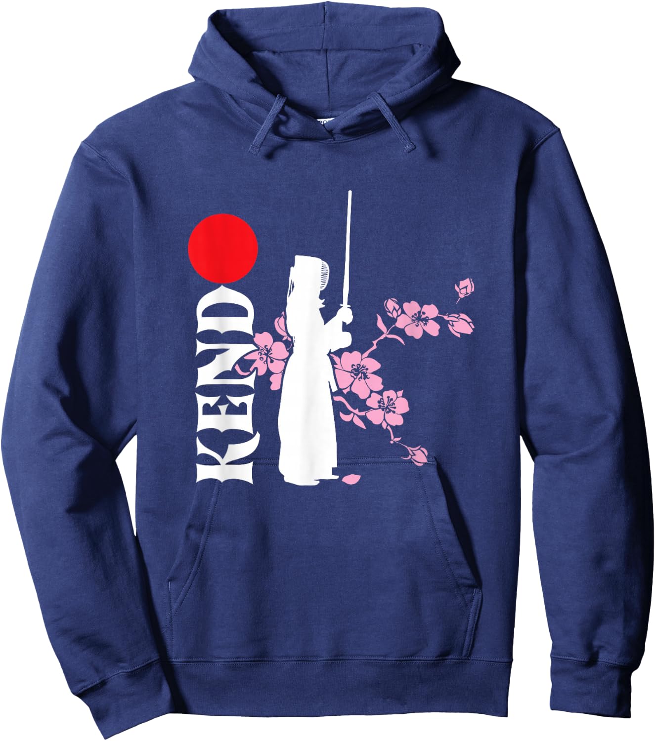 Kendo Fighter Japan Samurai Sinobi Japanese Martial Arts Hoodie - Hoodie | Navy