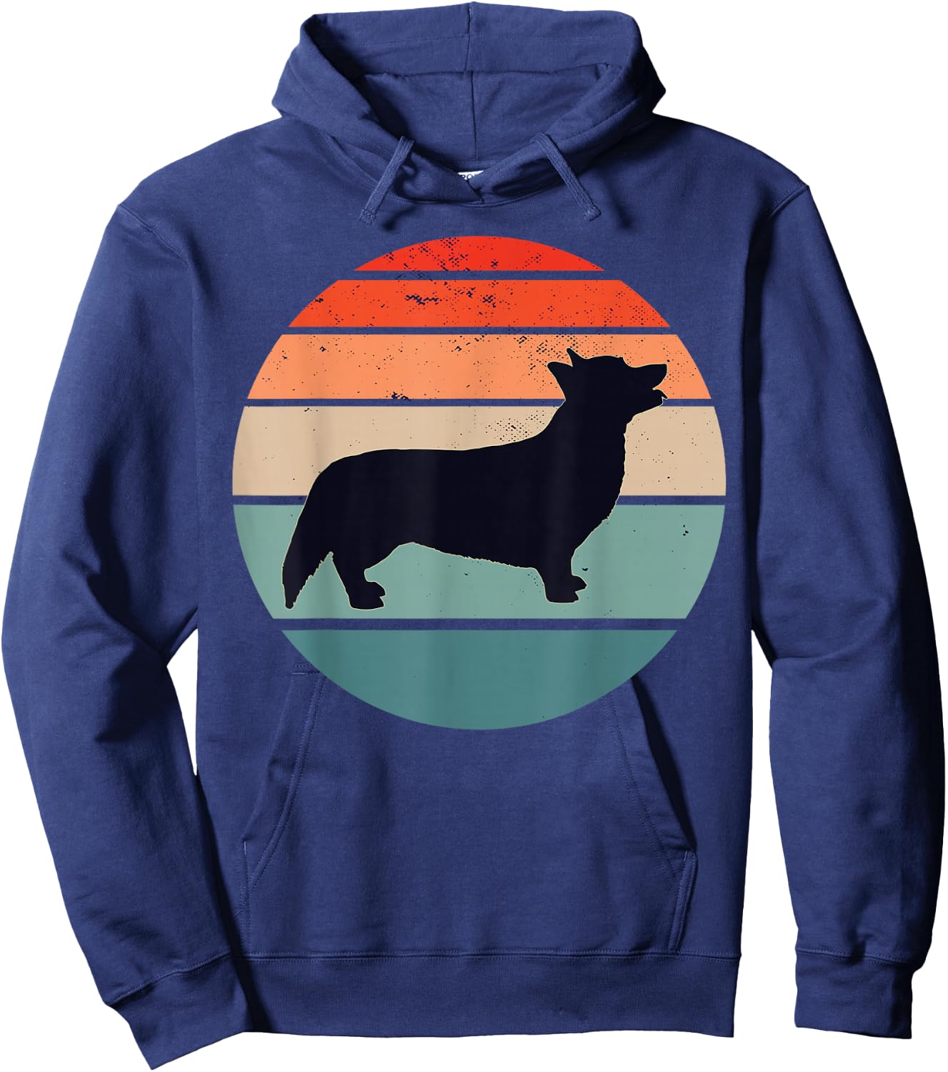 Welsh Corgi Pembroke Welsh Corgi Cardigan Hoodie - Hoodie | Navy