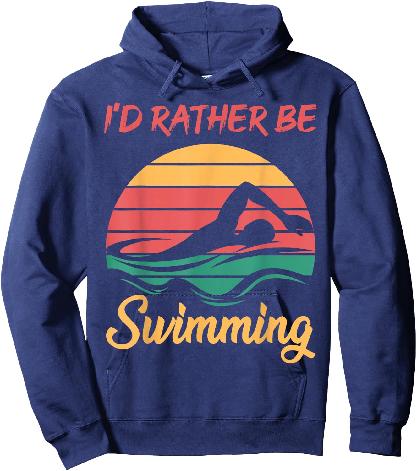 Water Rat Water Sports Hobby Swimming Club Swimming Hoodie - Hoodie | Navy