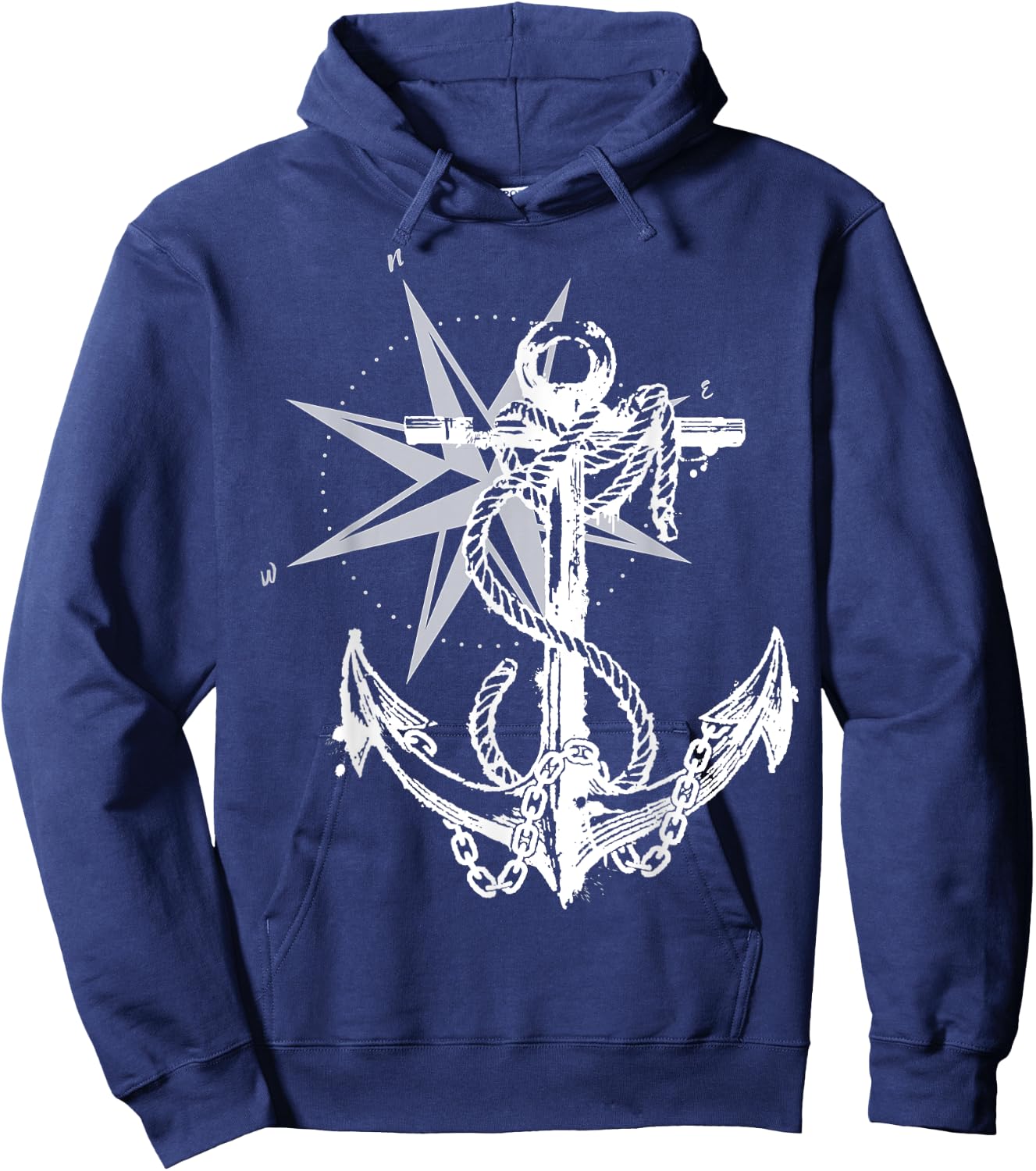 Anker compass design maritime nautical Hoodie - Hoodie | Navy