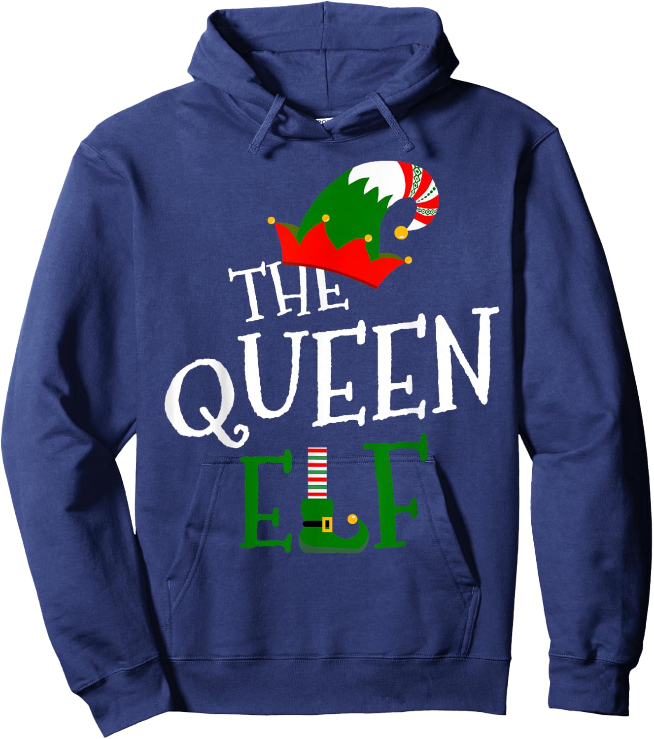 The Queen Elf Family Matching Group Gift Christmas Costume Hoodie - Hoodie | Navy