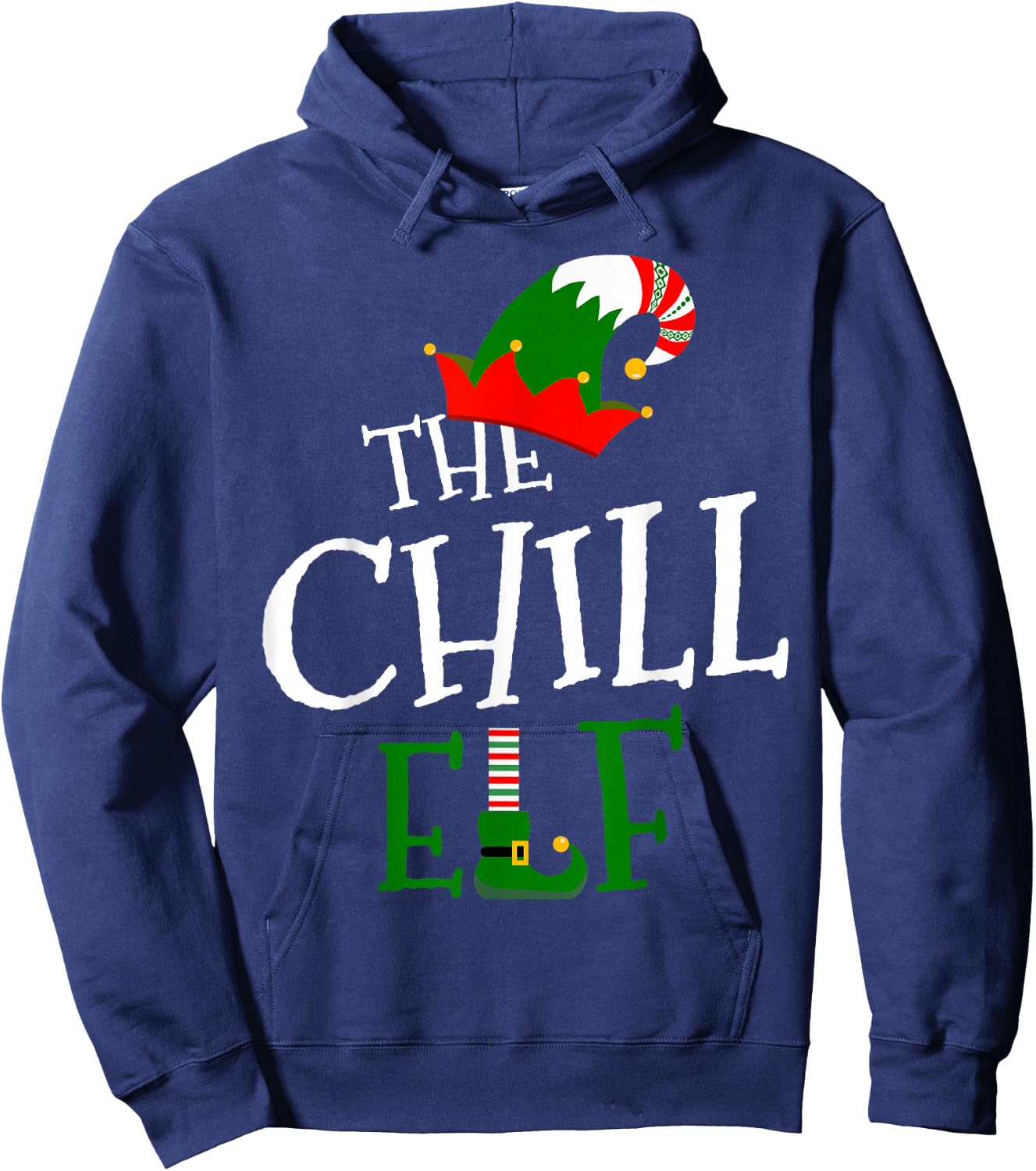 The Chill Elf Family Matching Group Gift Christmas Costume Hoodie - Hoodie | Navy