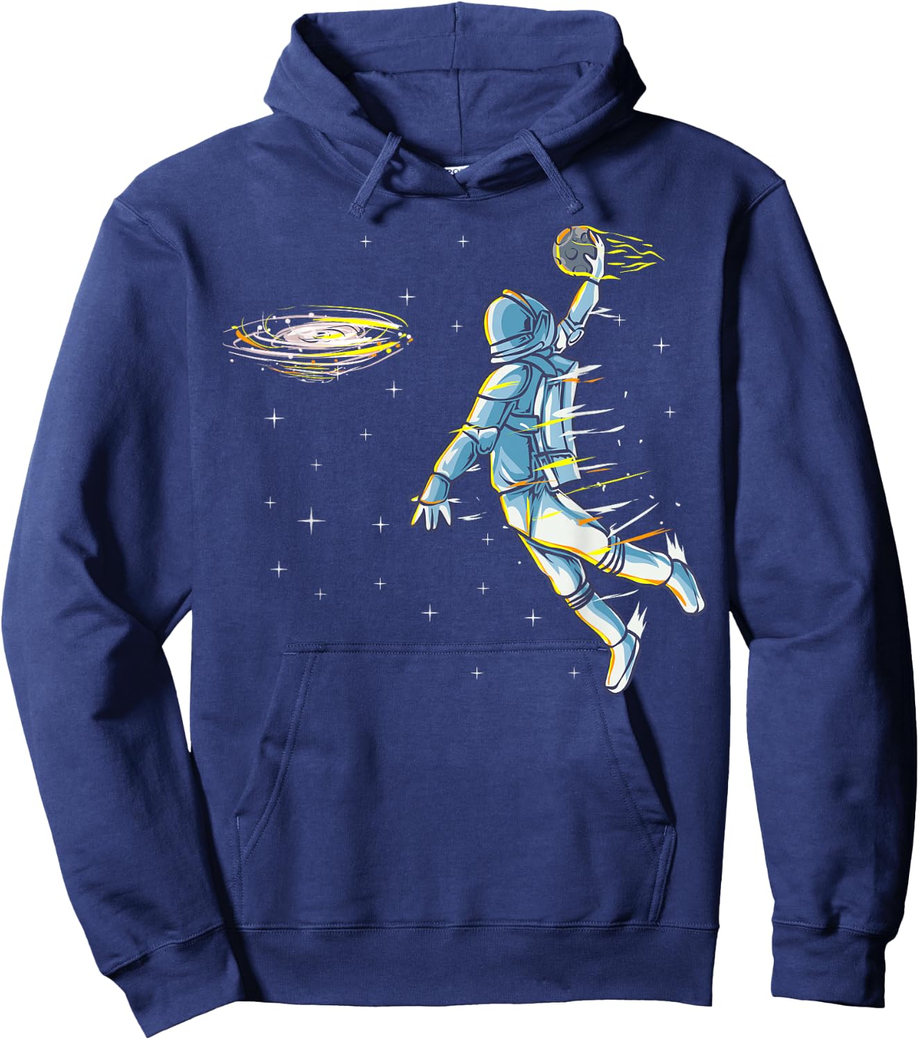 Basketball Space Astronaut Slam Dunk Jam Sports Humor Hoodie - Hoodie | Navy