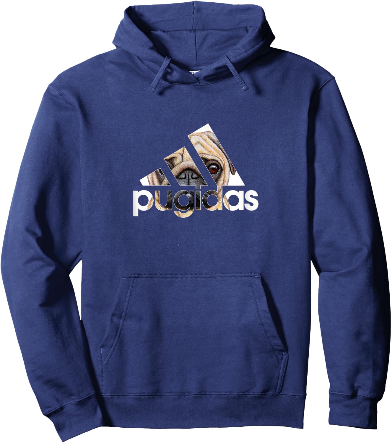 Pugidas Pug Sports Wear Funny Pugs Dog Hoodie - Hoodie | Navy