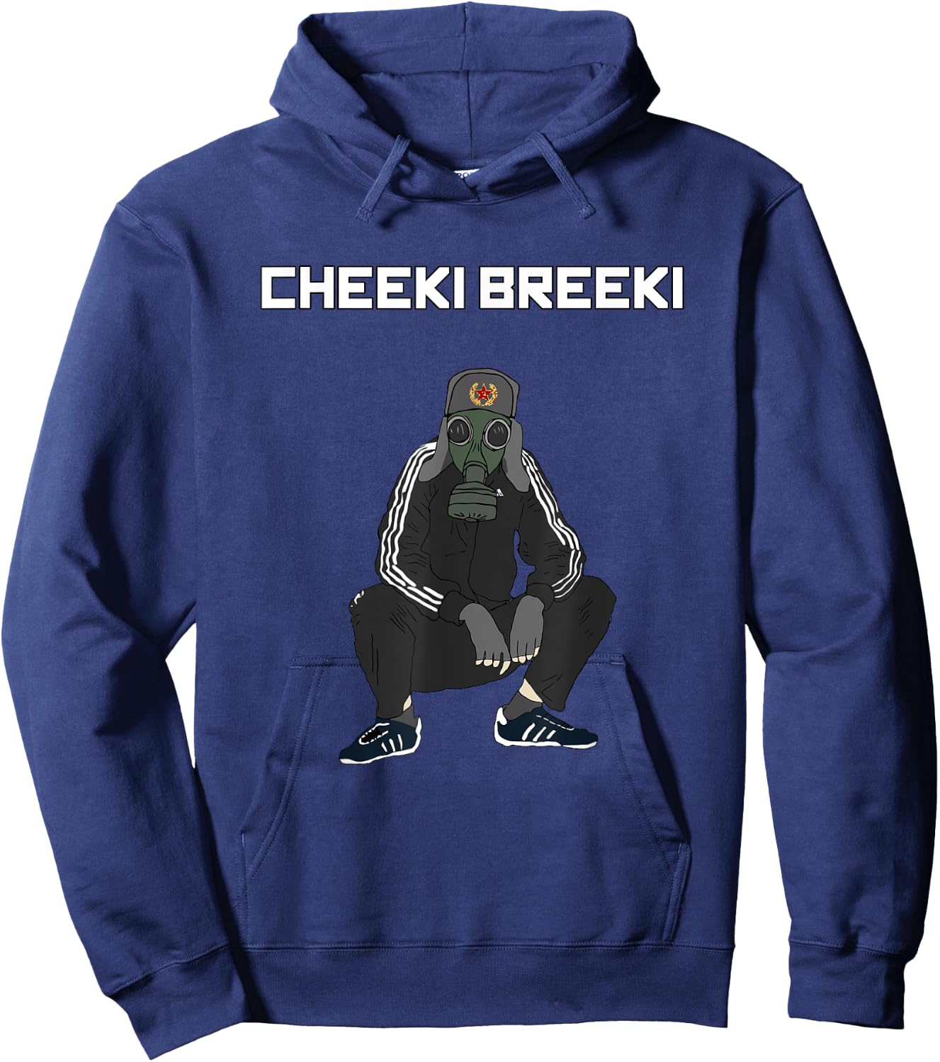 Cheeki Breeki - Gopnik Slav Style Funny Gamer Stalker Hoodie - Hoodie | Navy
