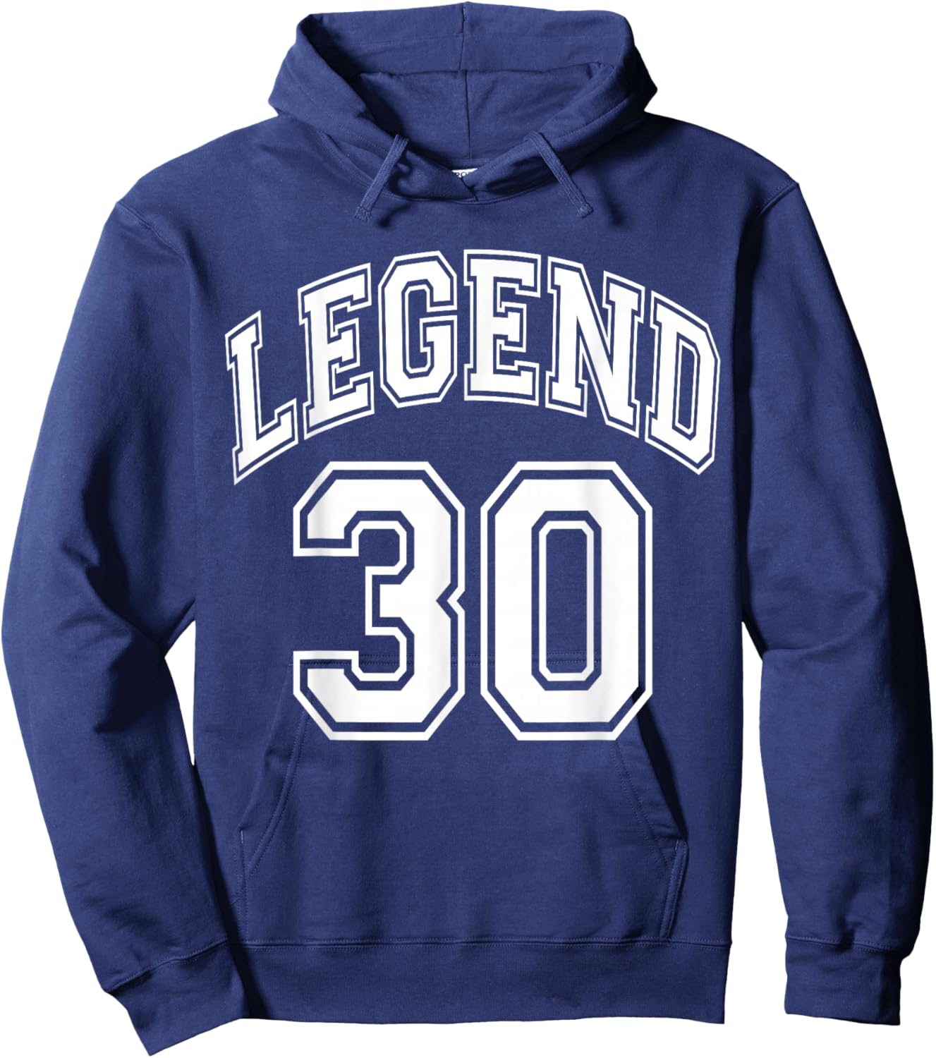 Legend 30 Number Varsity Team - 30th Birthday & 30 Years Old Hoodie - Hoodie | Navy