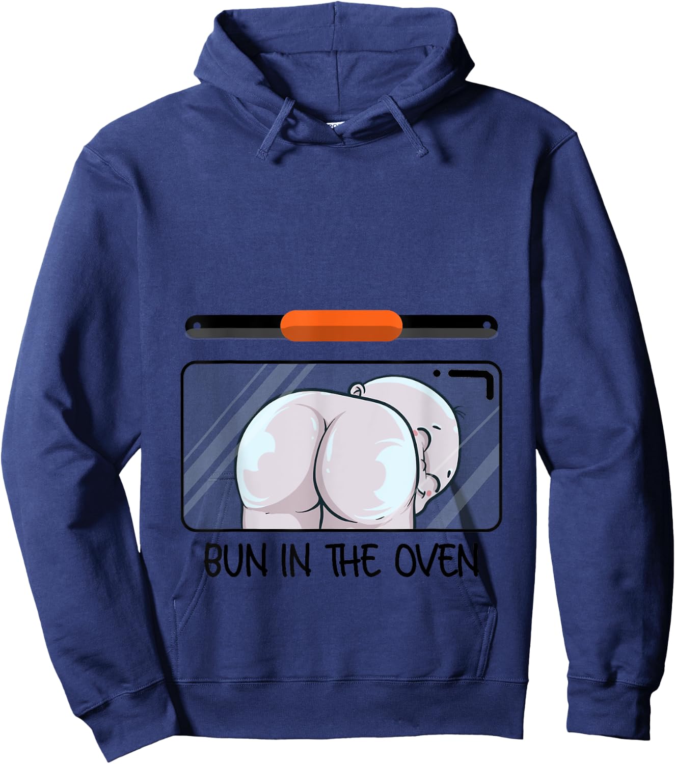 Funny Bun In The Oven Gift | Cute Expecting Pregnant Women Hoodie - Hoodie | Navy