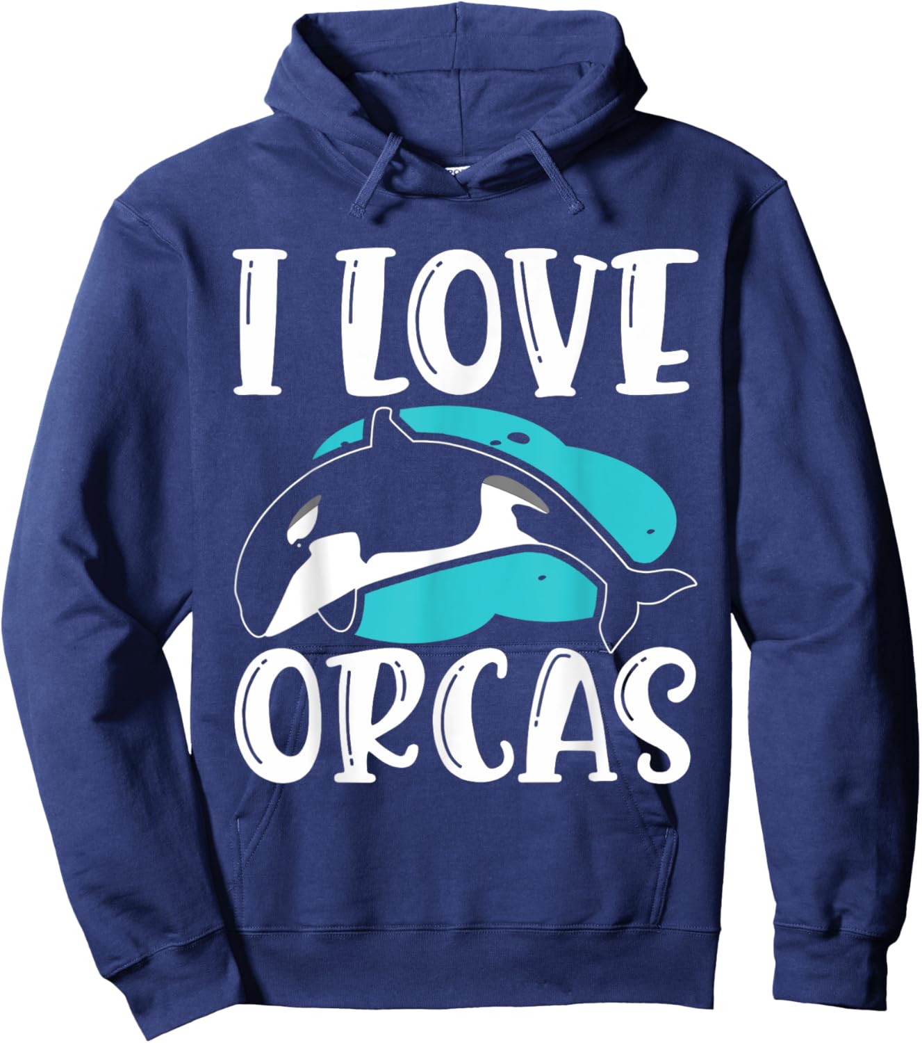 I Love Orcas Protect Sea Whale Orca Hoodie - Hoodie | Navy