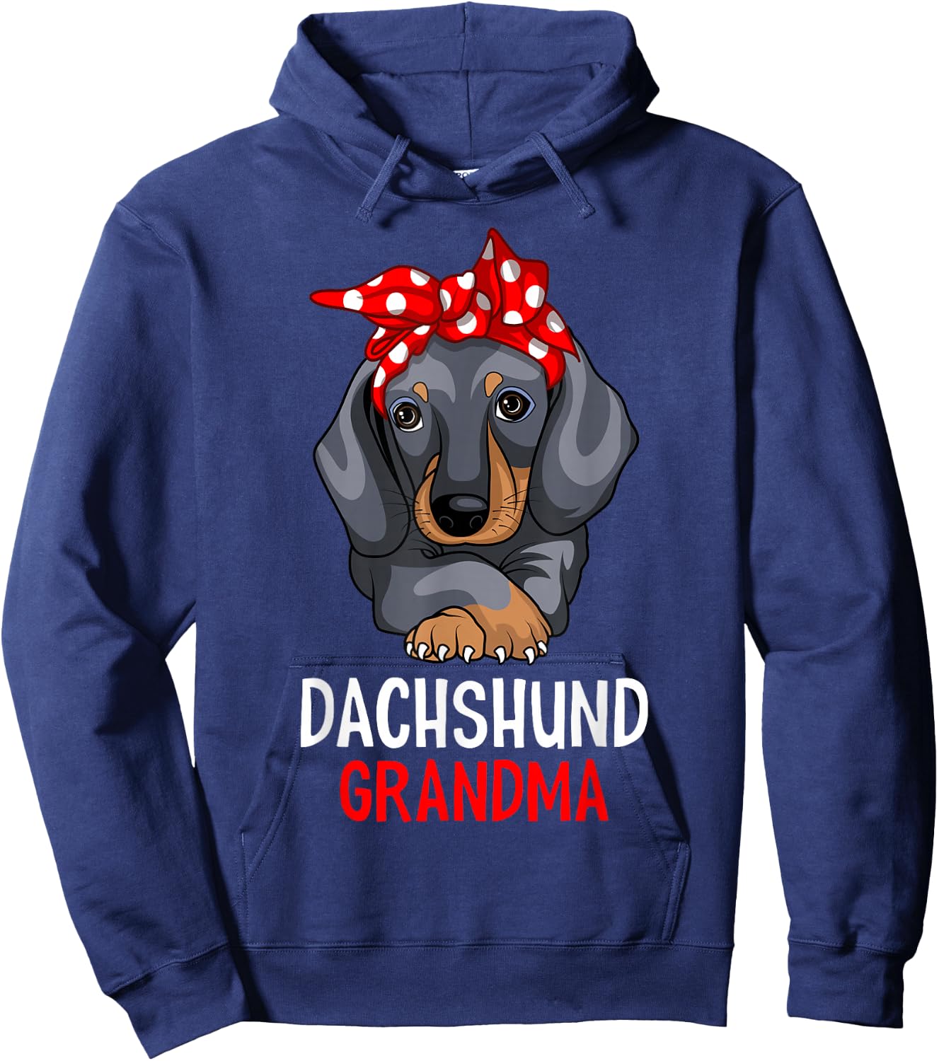 Dachshund Grandma Weenie Dog Lover Funny Weiner Dog Hoodie - Hoodie | Navy