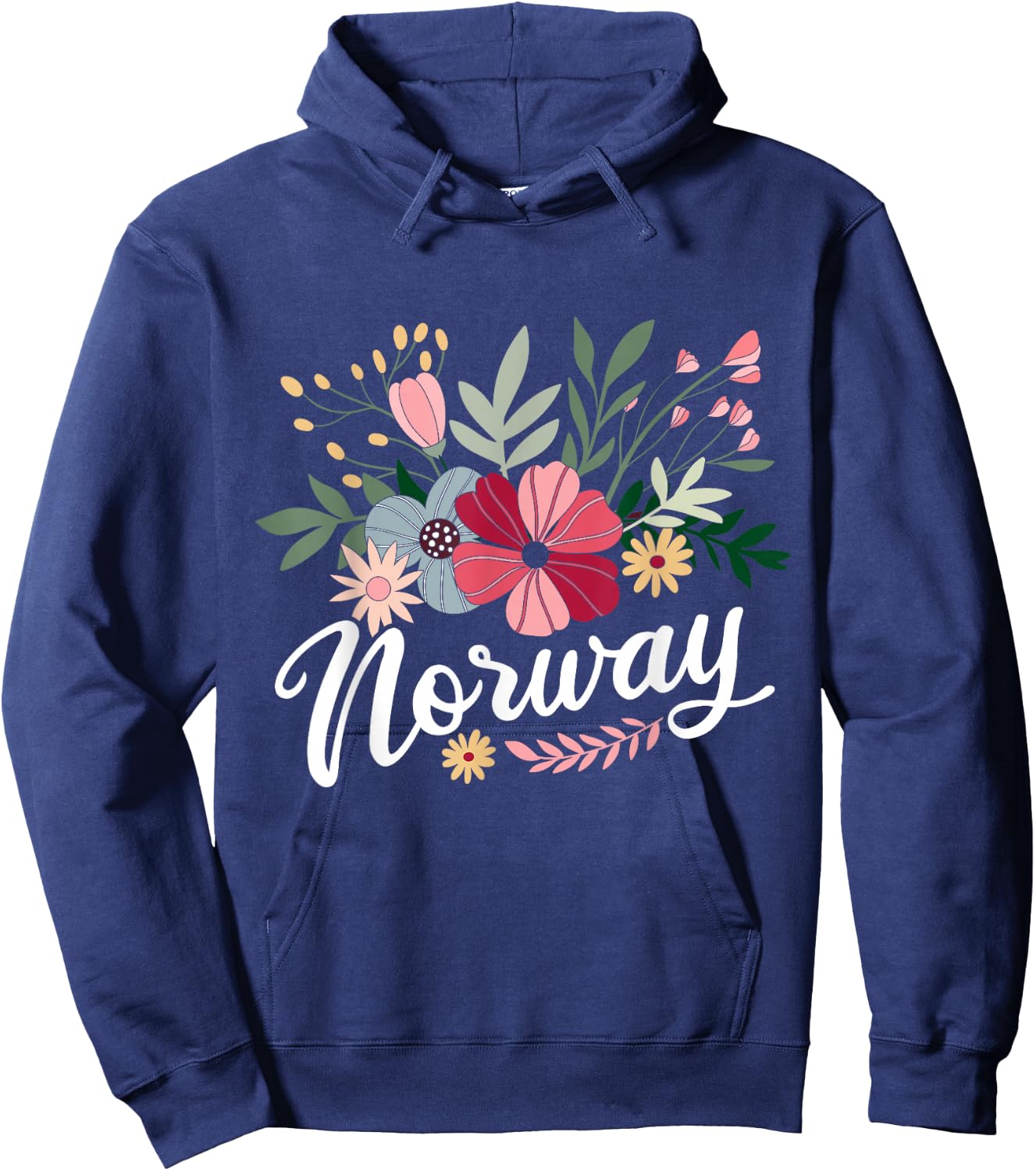 Scandinavian Country Norway Mountains Gift Norway Hoodie - Hoodie | Navy