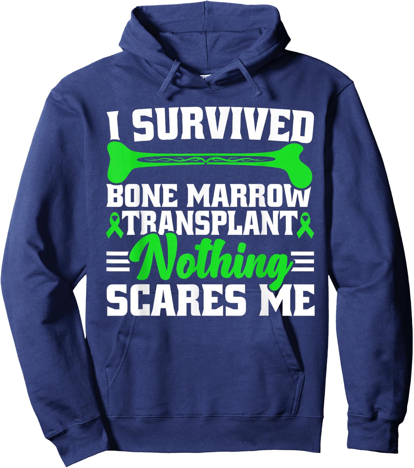 Bone Marrow Transplant Survivor Warrior Hoodie - Hoodie | Navy