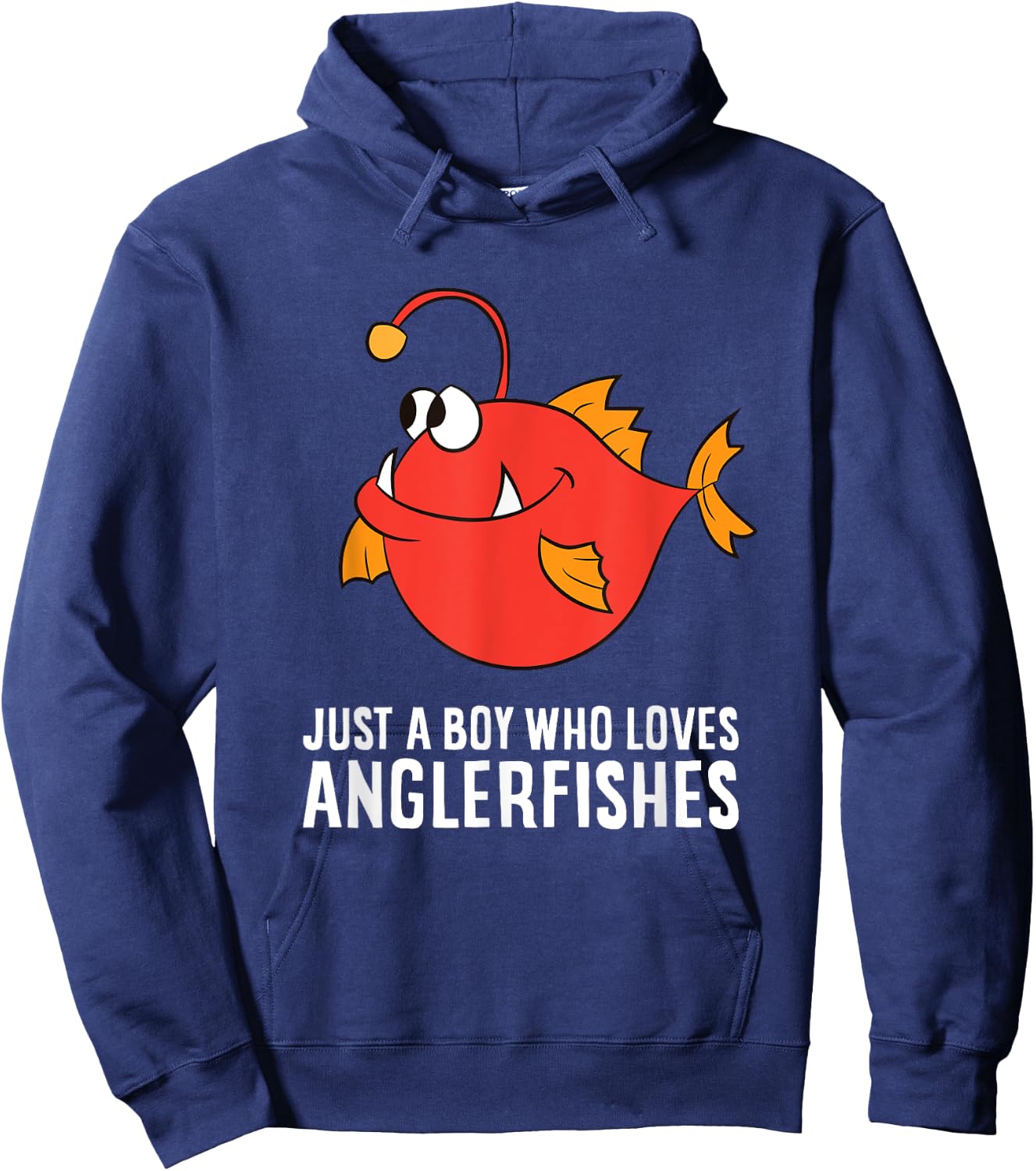 Just a Boy Who Loves Anglerfishes Hoodie - Hoodie | Navy