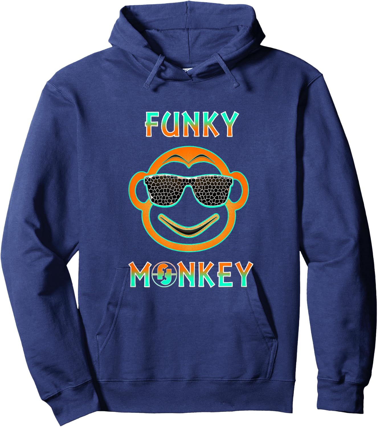 Monkey Shirt Funky Monkey Gifts , Women, Kids Monkey Hoodie - Hoodie | Navy