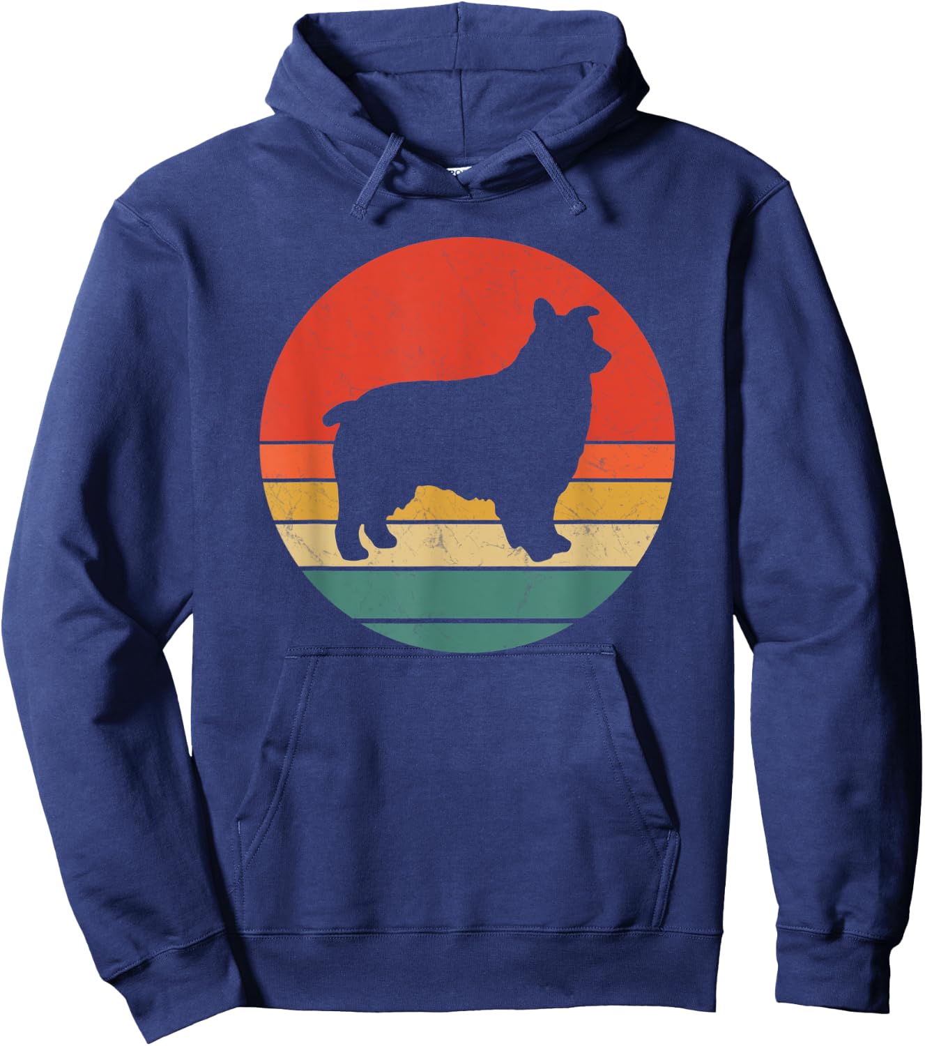 Miniature Australian Shepherd Vintage Dog Mini Aussie Gift Hoodie - Hoodie | Navy