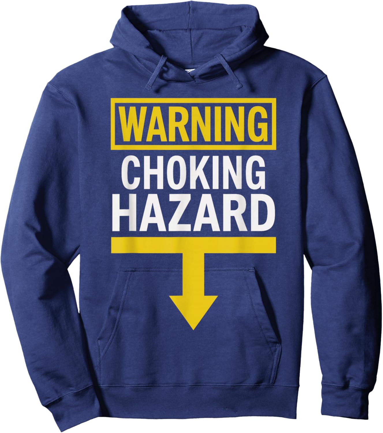 White Trash Party Attire Men Warning Choking Hazard Hoodie - Hoodie | Navy