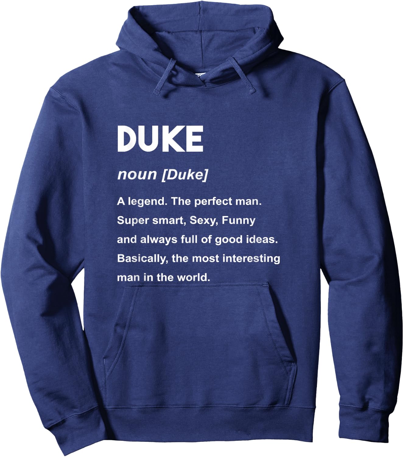 Duke Name Shirt | Duke Hoodie - Hoodie | Navy