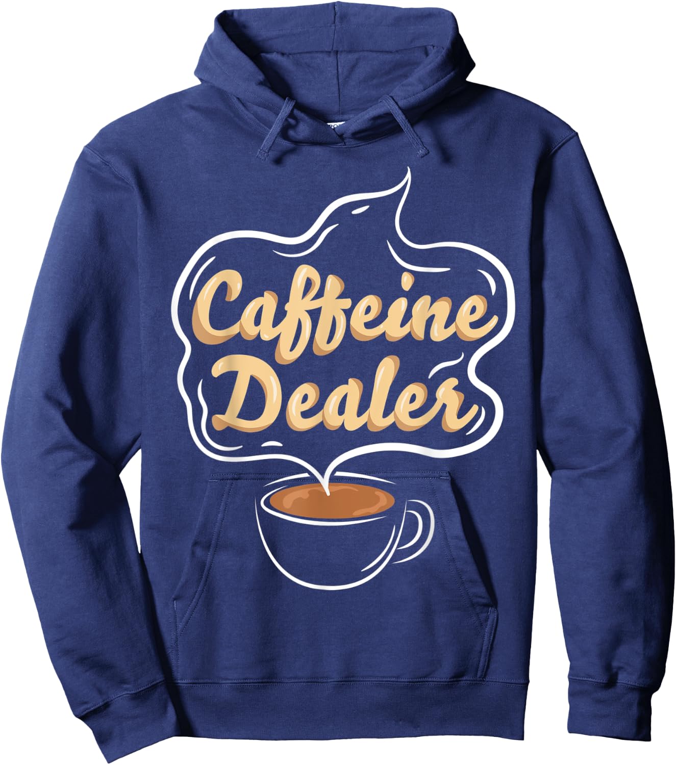 Caffeine Dealer Barista coffee coffeemaker waitress waiter Hoodie - Hoodie | Navy