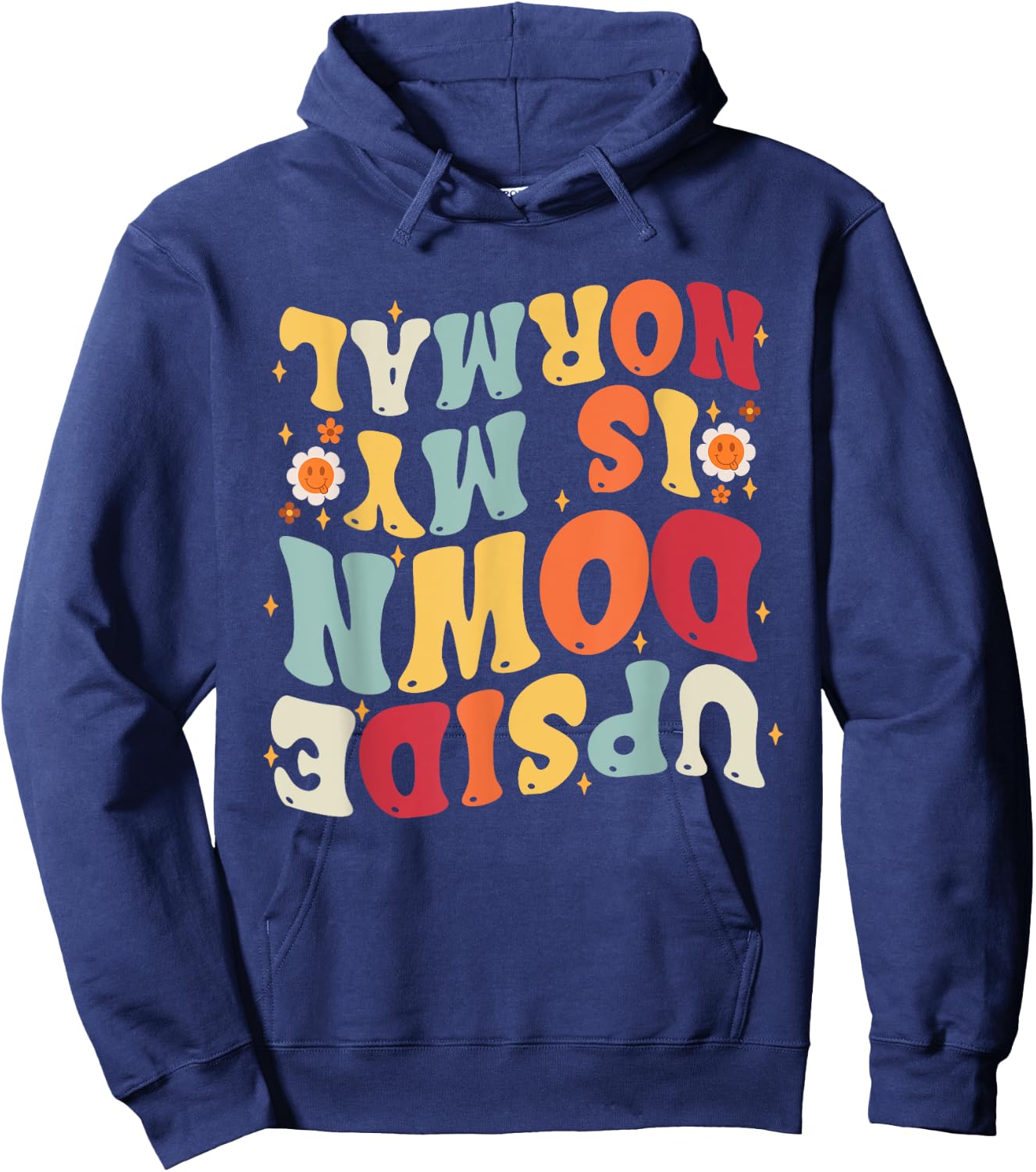 Upside Down Is My Normal Little Girls Gymnastics Gymnast Hoodie - Hoodie | Navy