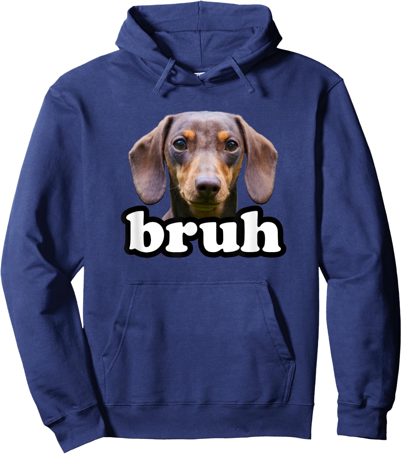 Dachshund Bruh Meme Dog Owner Funny Dachshund Teens Boys Hoodie - Hoodie | Navy