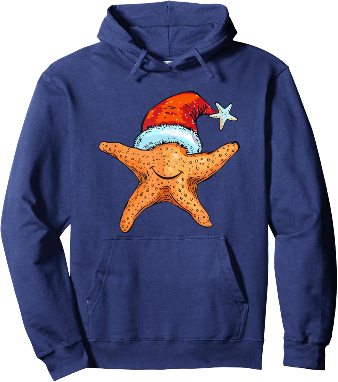 Happy Starfish Costume with Festive Dress Hoodie - Hoodie | Navy