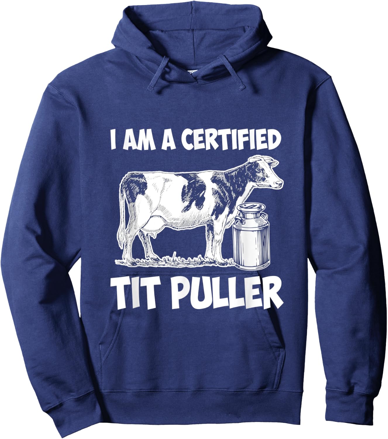 I Am a Certified Tit Puller Hoodie - Hoodie | Navy