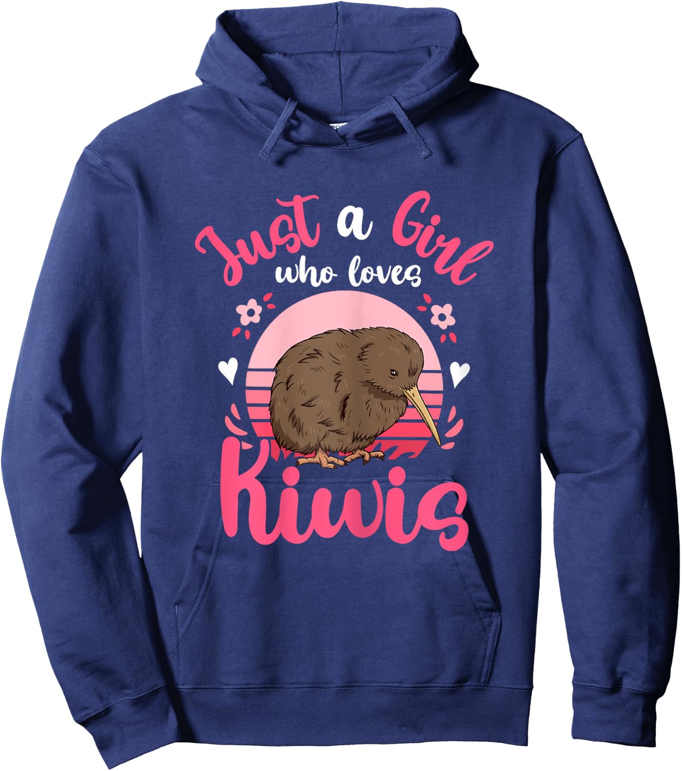 Kiwi Birds Just a Girl Who Loves Kiwis Hoodie - Hoodie | Navy