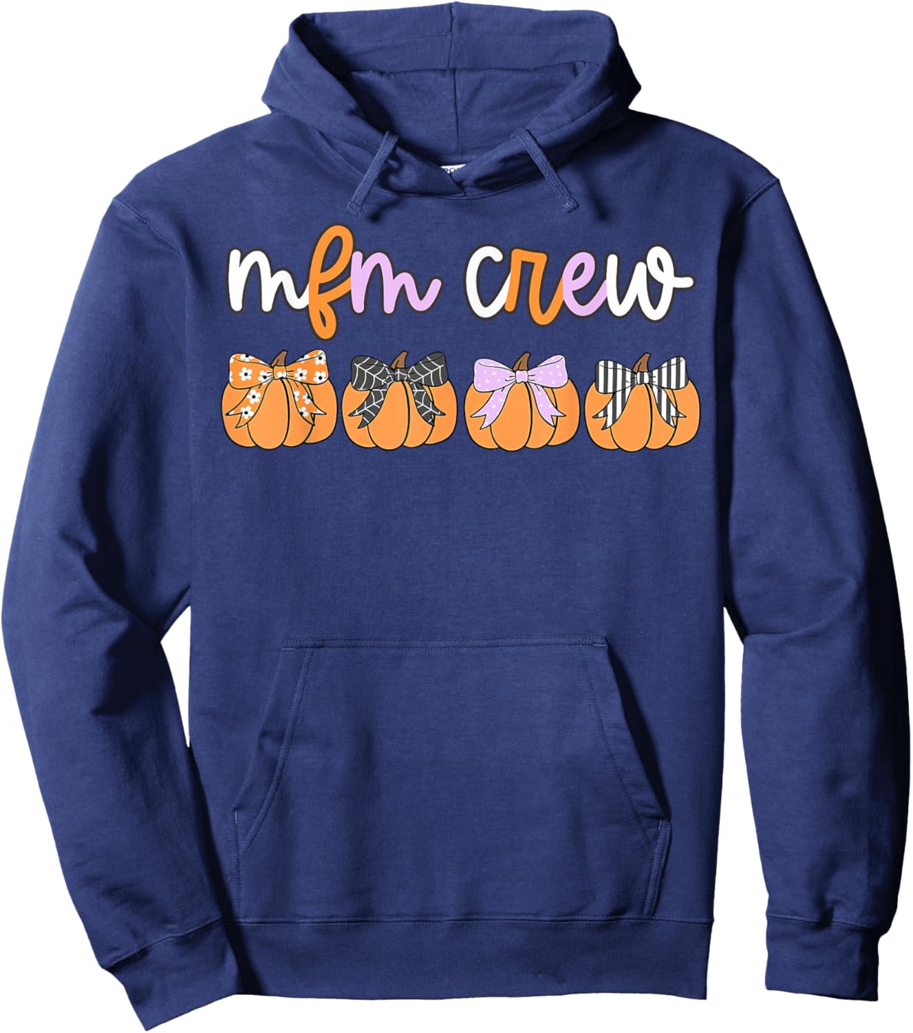 Halloween MFM Crew Maternal Fetal Medicine Sonographer OBGYN Hoodie - Hoodie | Navy