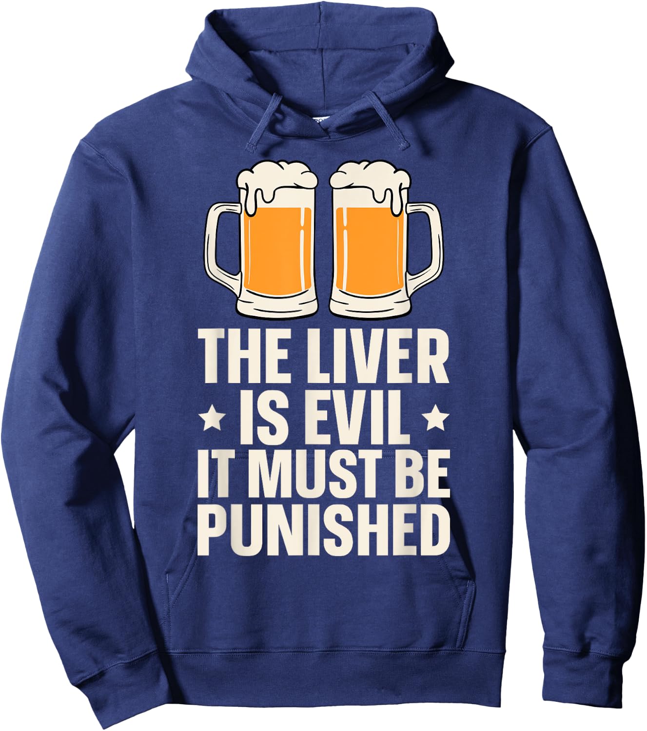 The Liver Is Evil It Must Be Punished Hoodie - Hoodie | Navy