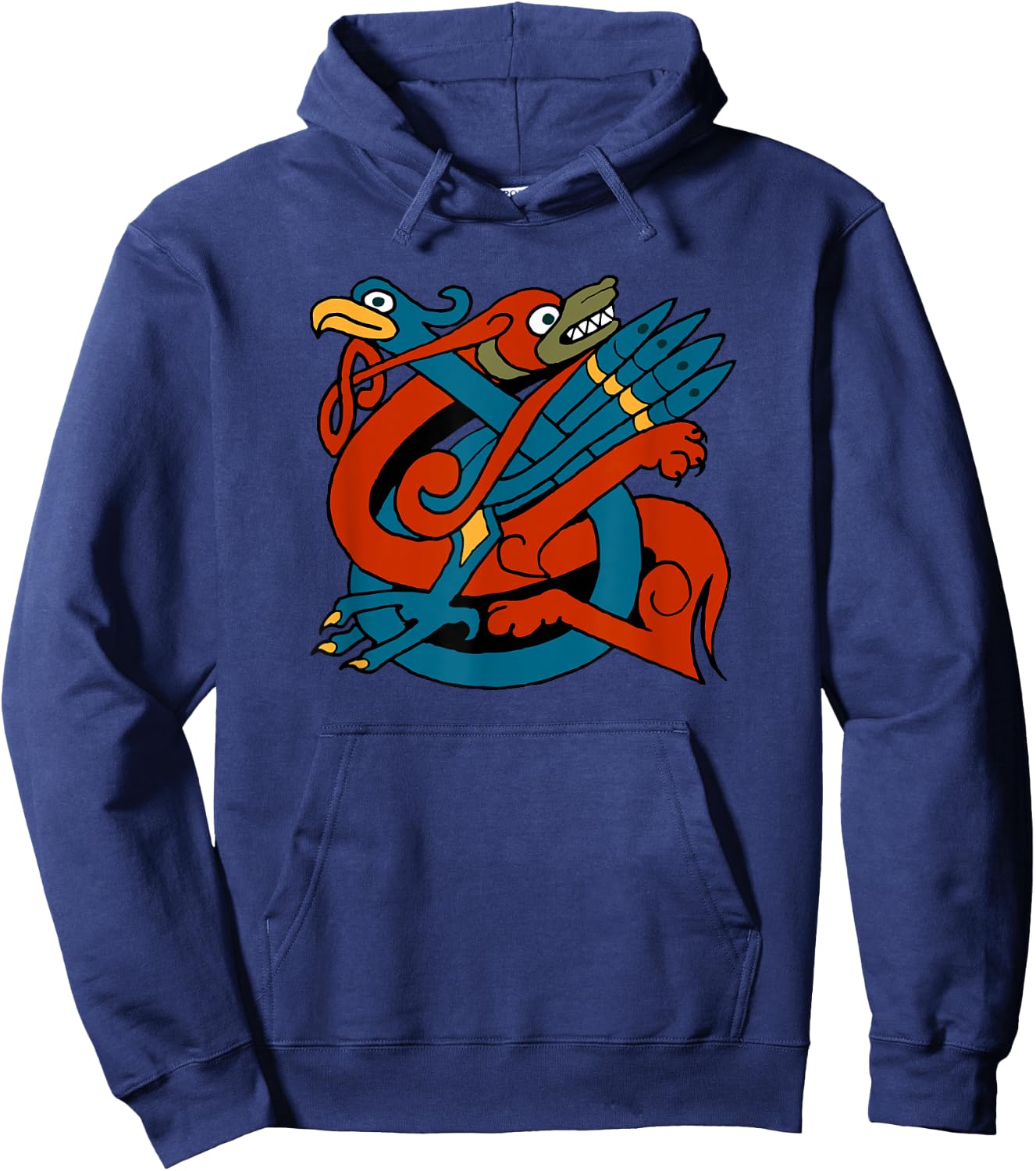 Celtic Design of Dog and Bird - Celts of the World Hoodie - Hoodie | Navy