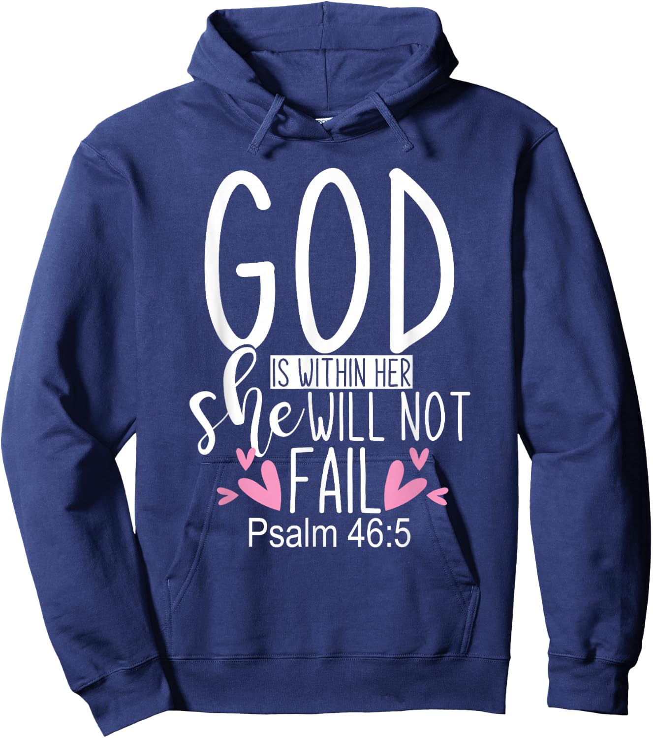 Religion Women Gift Holy Bible Faith Christianity Prayer Hoodie - Hoodie | Navy