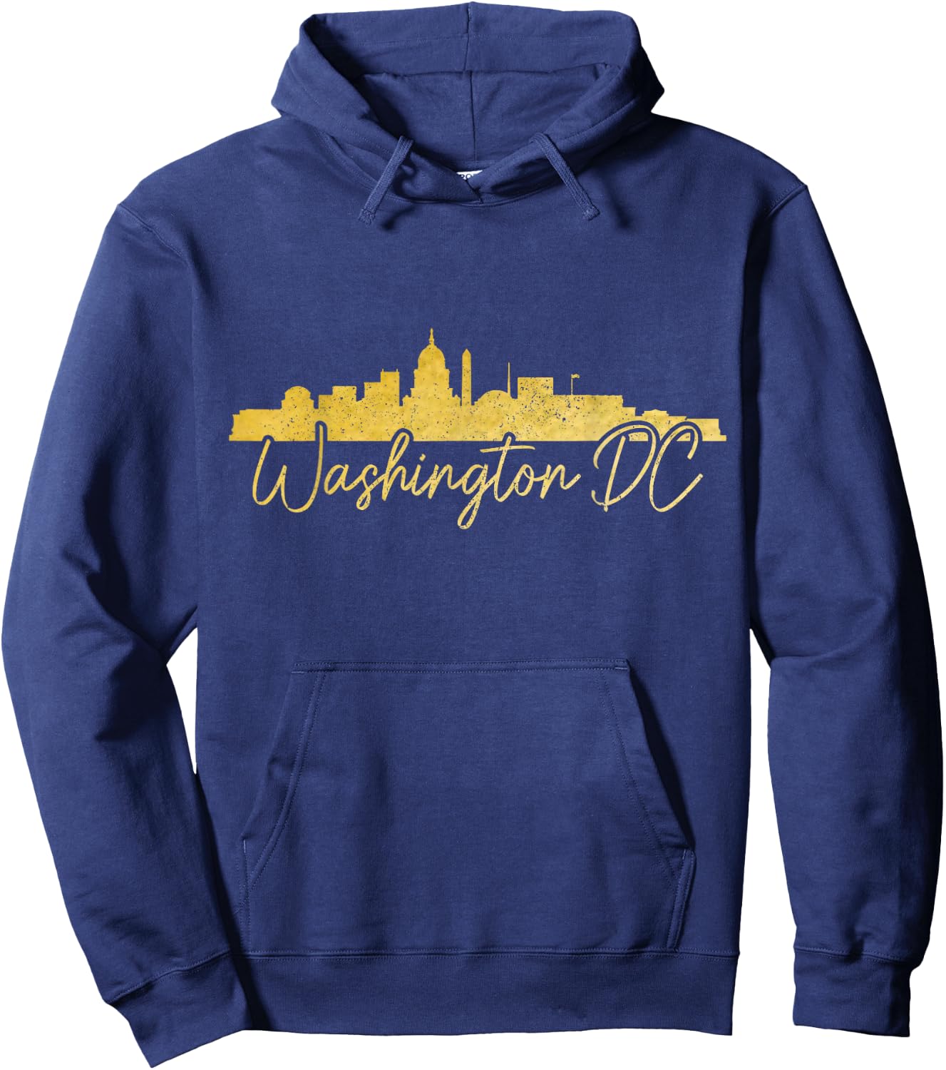 Washington DC Skyline Vintage Pride Hoodie - Hoodie | Navy