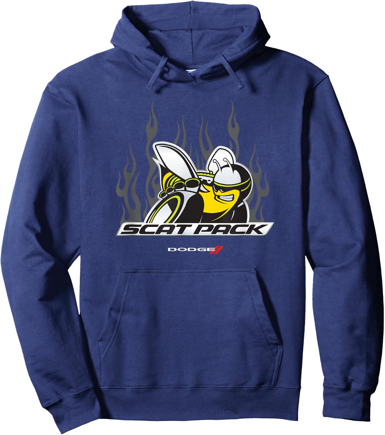 Dodge Scat Pack Flames Hoodie - Hoodie | Navy