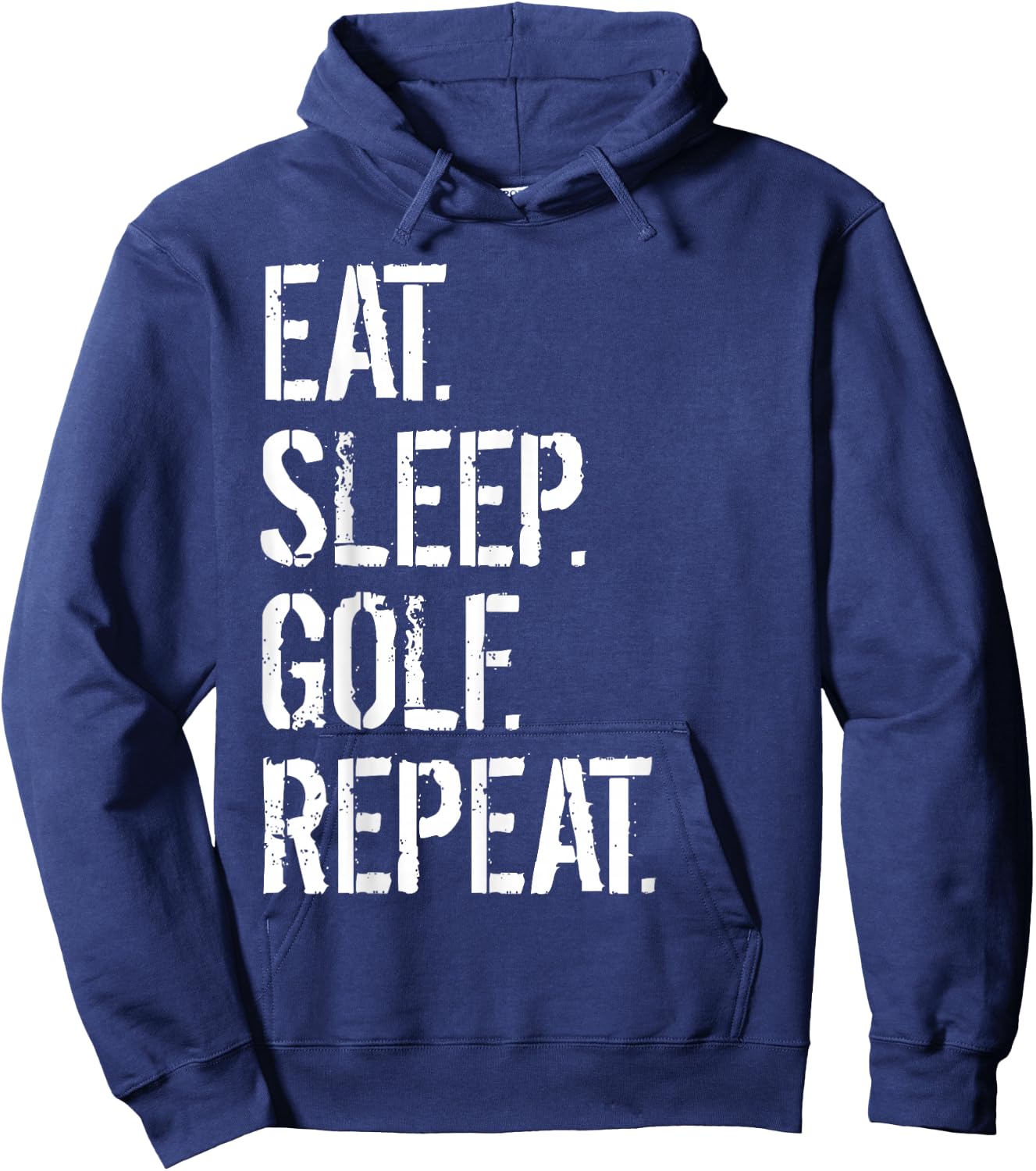 Eat Sleep Golf Repeat Funny Golf Hoodie - Hoodie | Navy