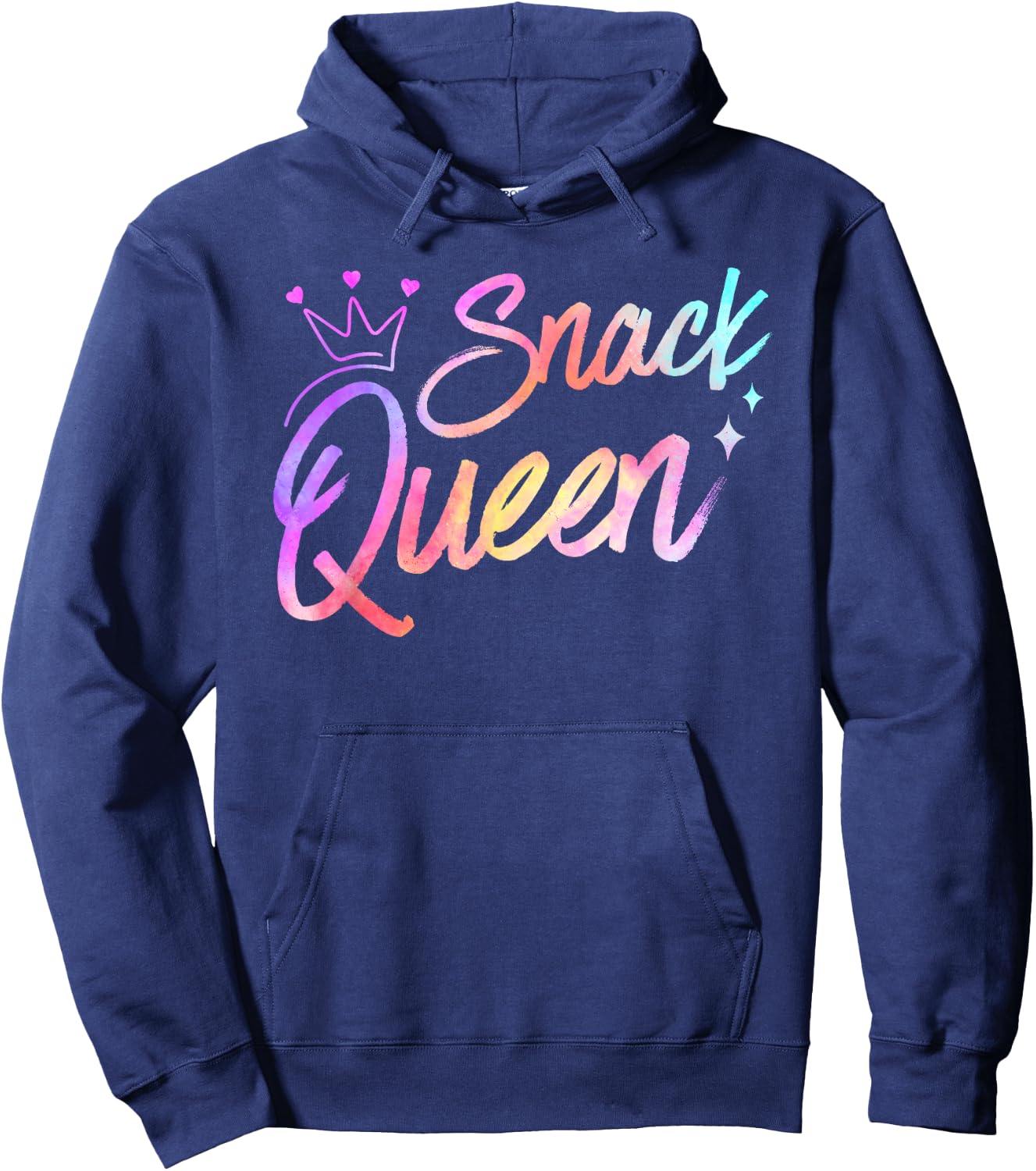 Snack Queen Funny Food Snacking Cooking Eating Snack Lover Hoodie - Hoodie | Navy