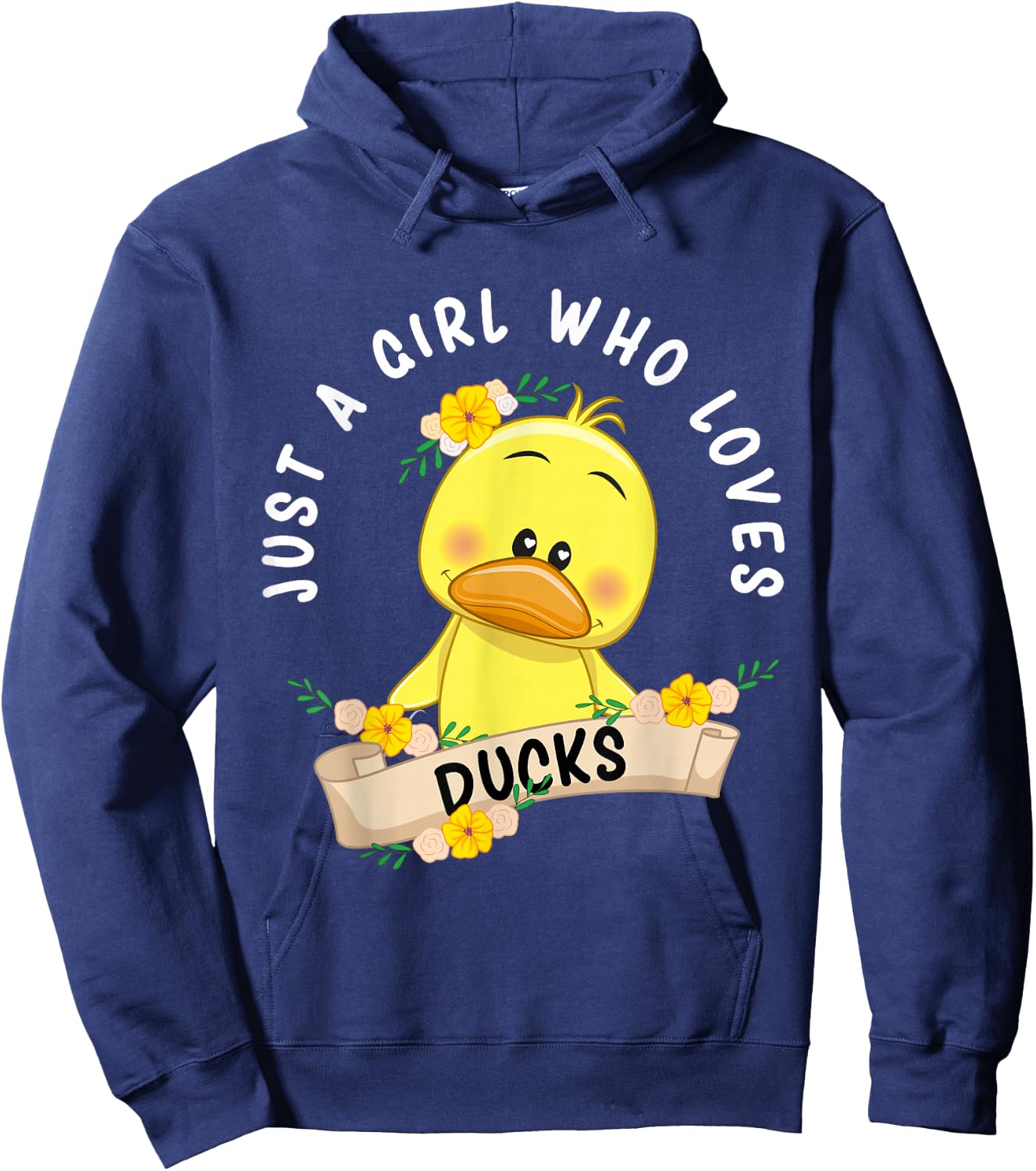 Just a Girl who loves Ducks Kids Hoodie - Hoodie | Navy