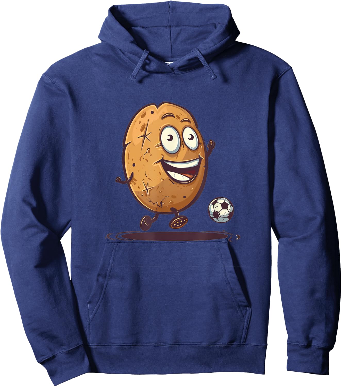 Soccer player potato costume for boys and girls Hoodie - Hoodie | Navy